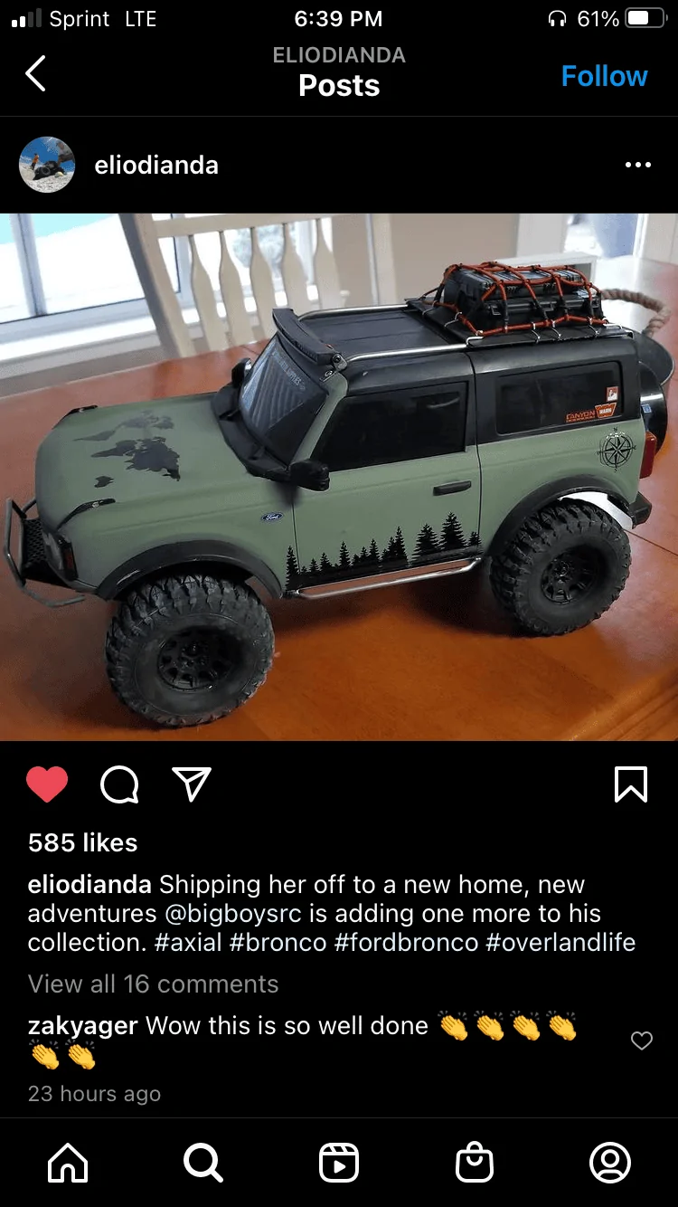 Ford Bronco Cool Bronco scale model 9515F94B-AF48-4ECB-ABE1-B3A89FC23212