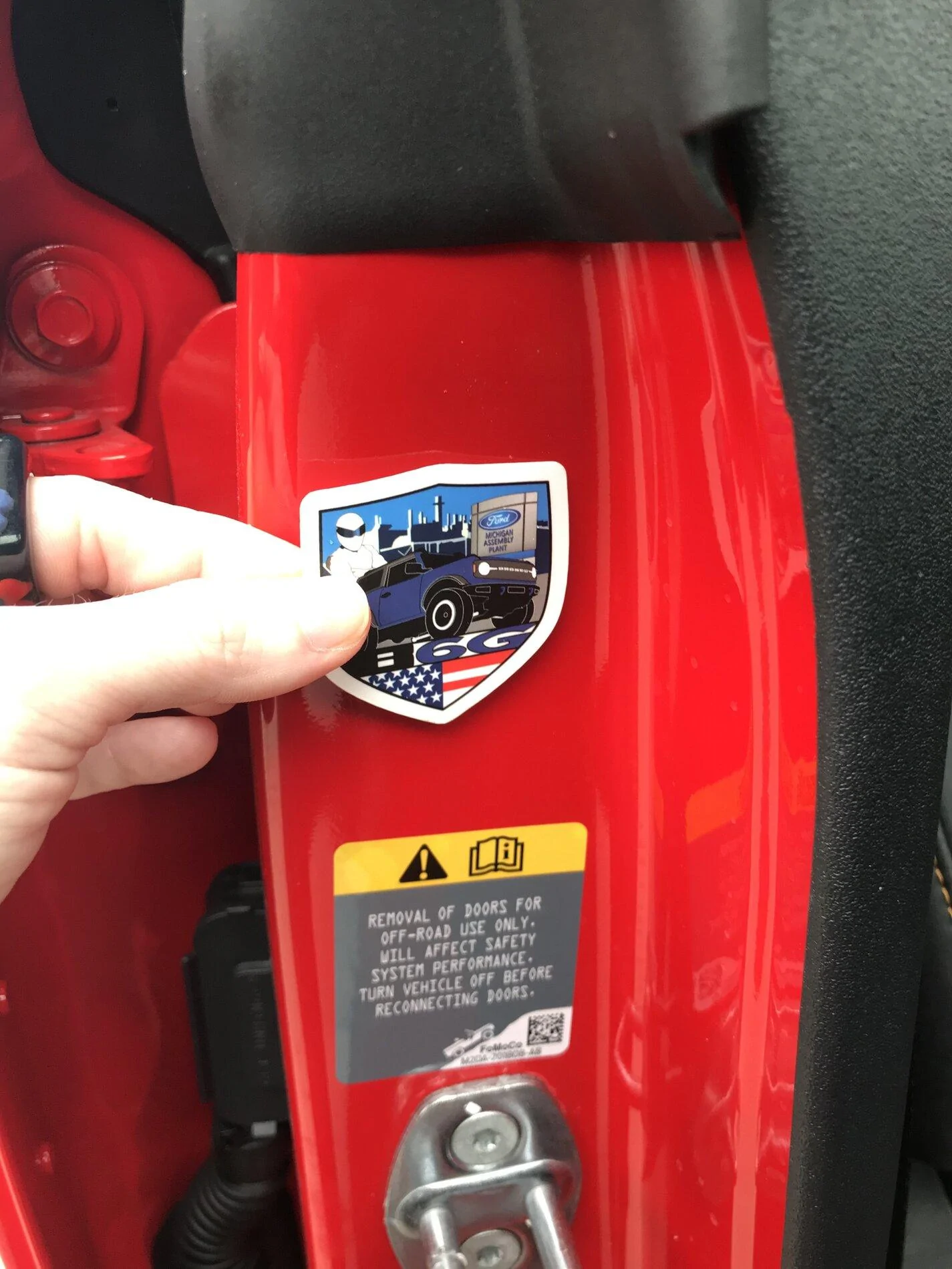 Ford Bronco 💡Stig Sticker Poll Location 🚨 4C262081-BE0B-4A8C-B282-D2CB0E56D852
