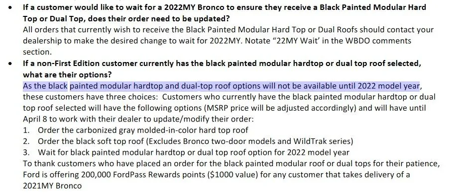 Ford Bronco The Plan & Offer - Stephens Auto Center's Mid Atlantic Bronco Connection Dual_Tops