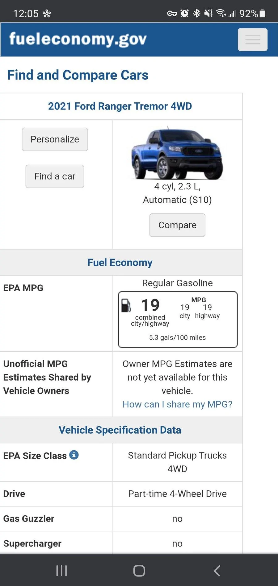 Ford Bronco When must Ford provide MPG estimates? Screenshot_20210428-120508_Chrom