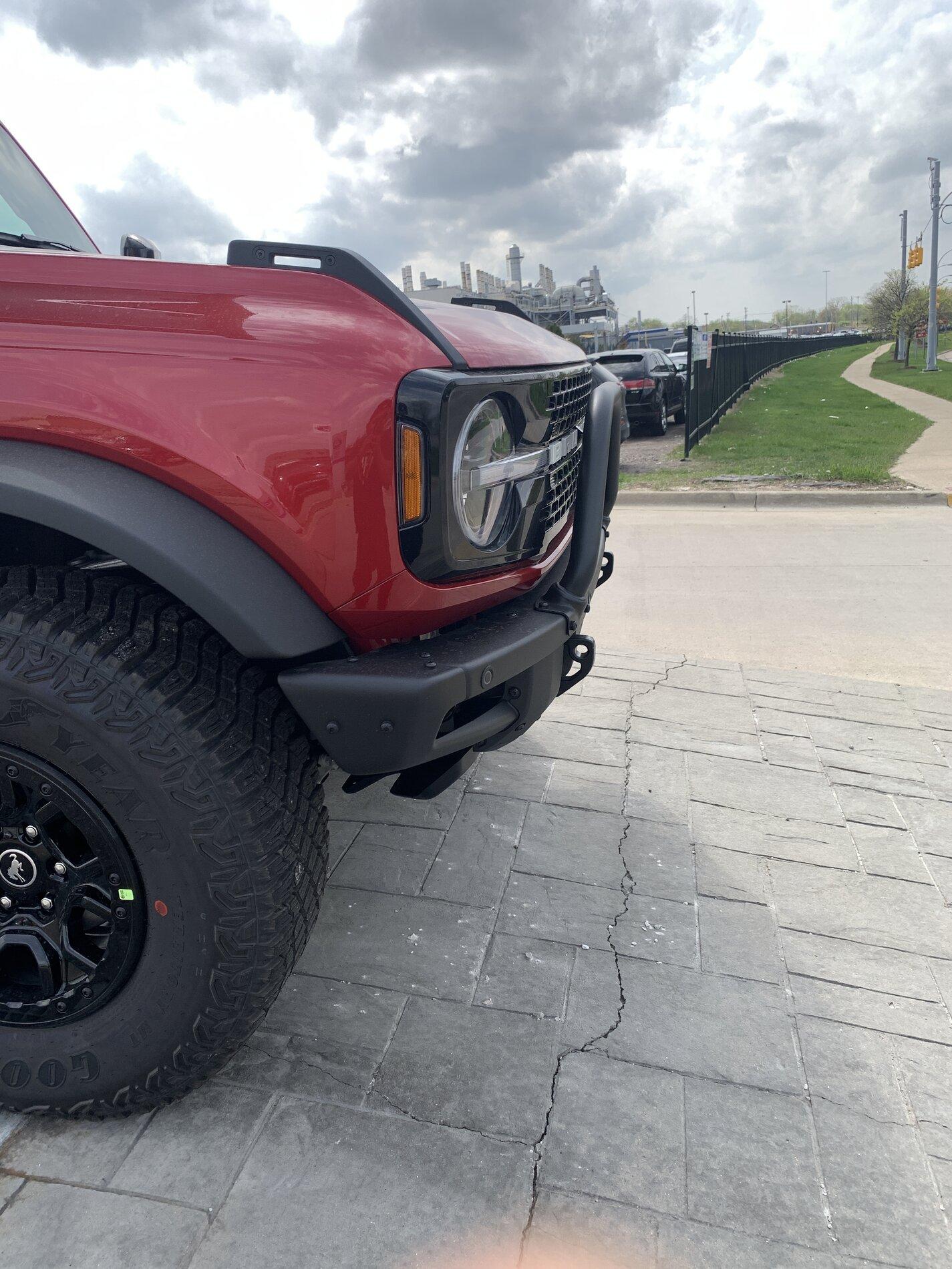 Ford Bronco Decals on the Rapid Red Bronco First Edition + 2 door Wildtrak at MAP 1AB2745D-6743-4A4E-BE7E-37EC8B1508C8