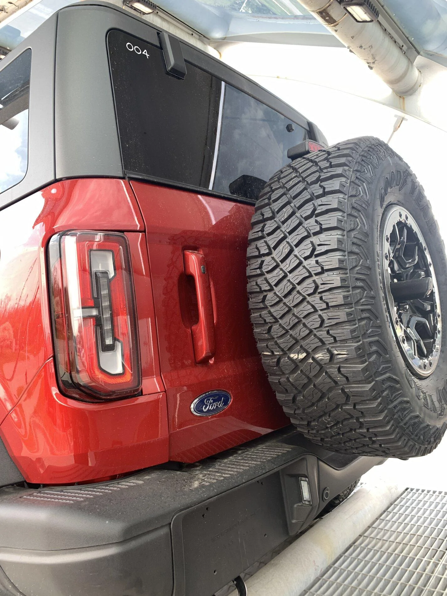 Ford Bronco Decals on the Rapid Red Bronco First Edition + 2 door Wildtrak at MAP 93D80428-7FD9-4D4B-A1DE-7D9CC4E0D0BD