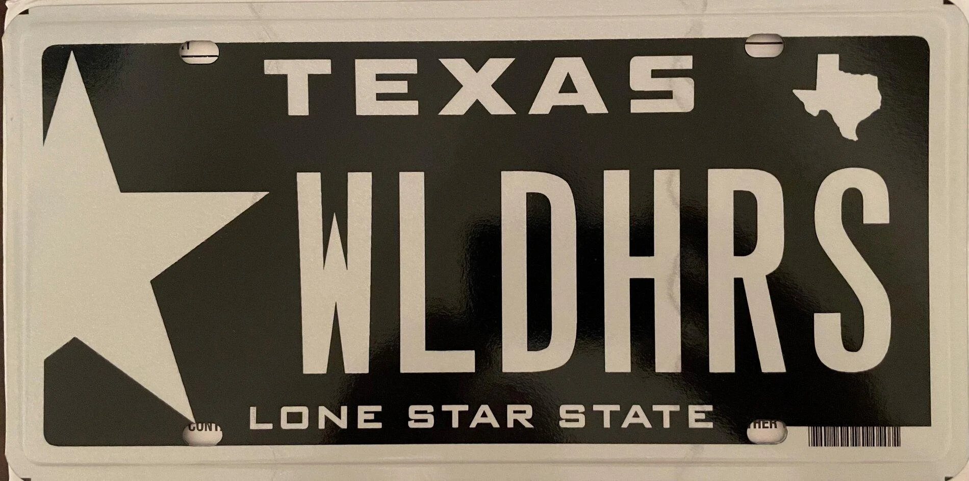 Ford Bronco Blackened License Plate WLDHRS