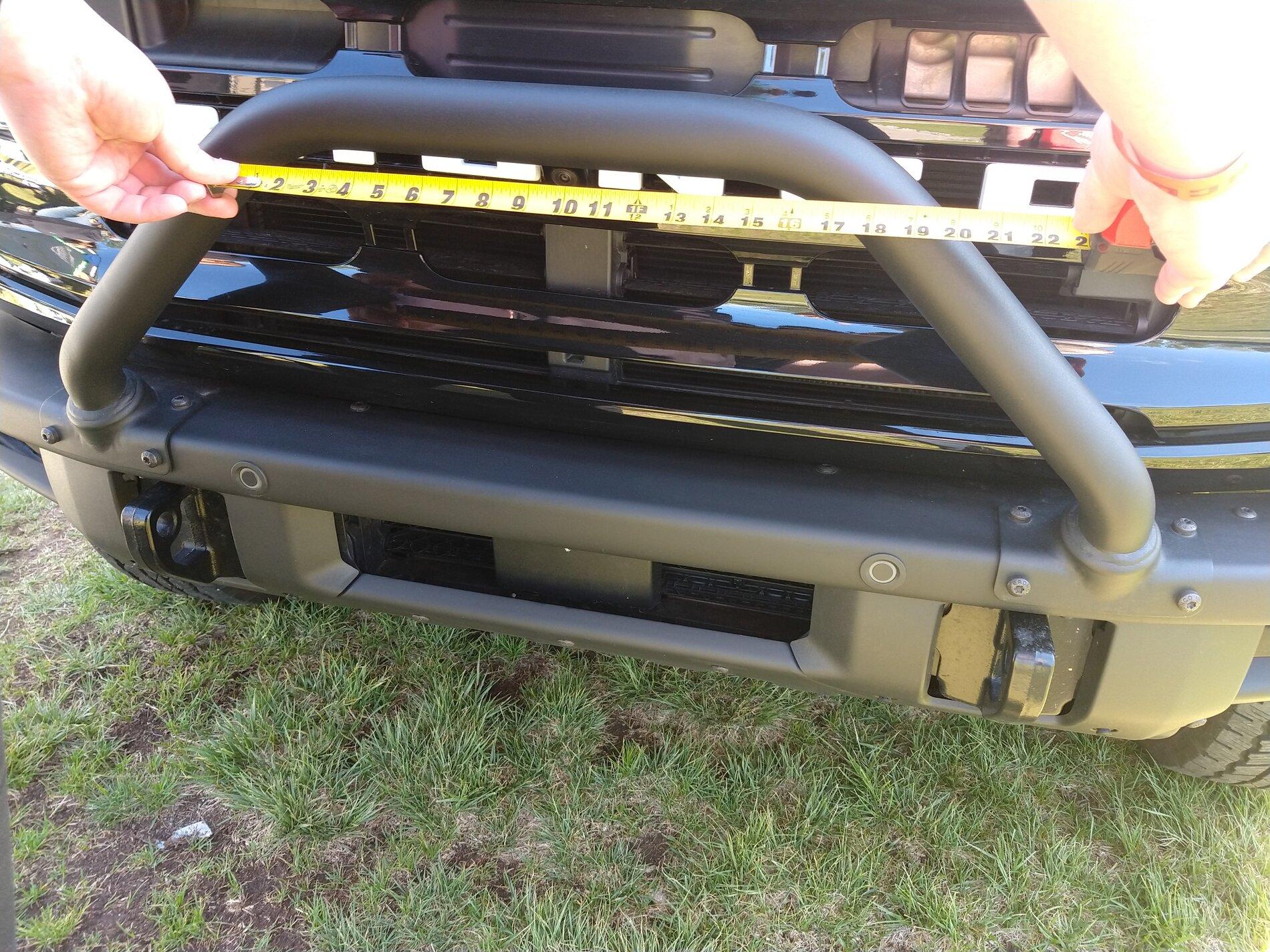 Ford Bronco Modular Front Bumper Measurements IMG_20210502_103706087