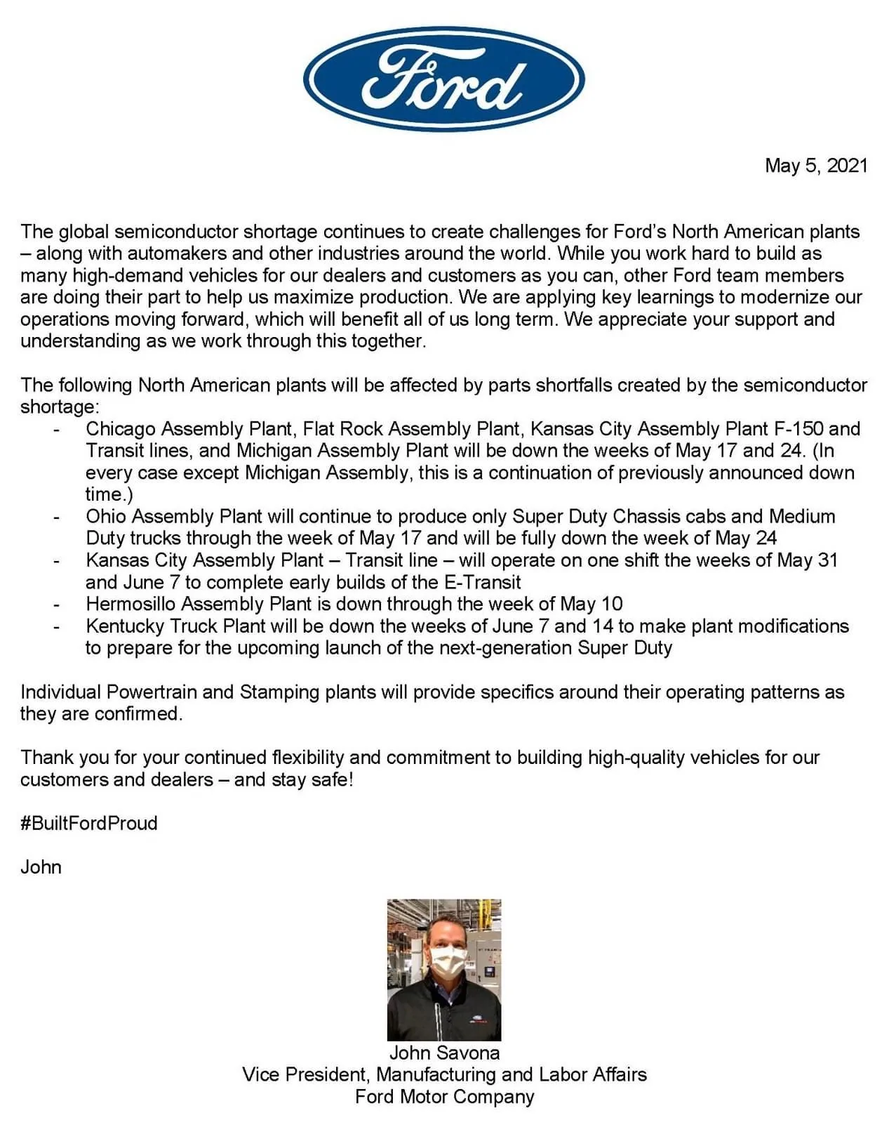 Ford Bronco Michigan Assembly Plant - Two Week Shutdown (May 17 and 24) 47A57730-7FB9-4DE9-BD50-A392CC325538