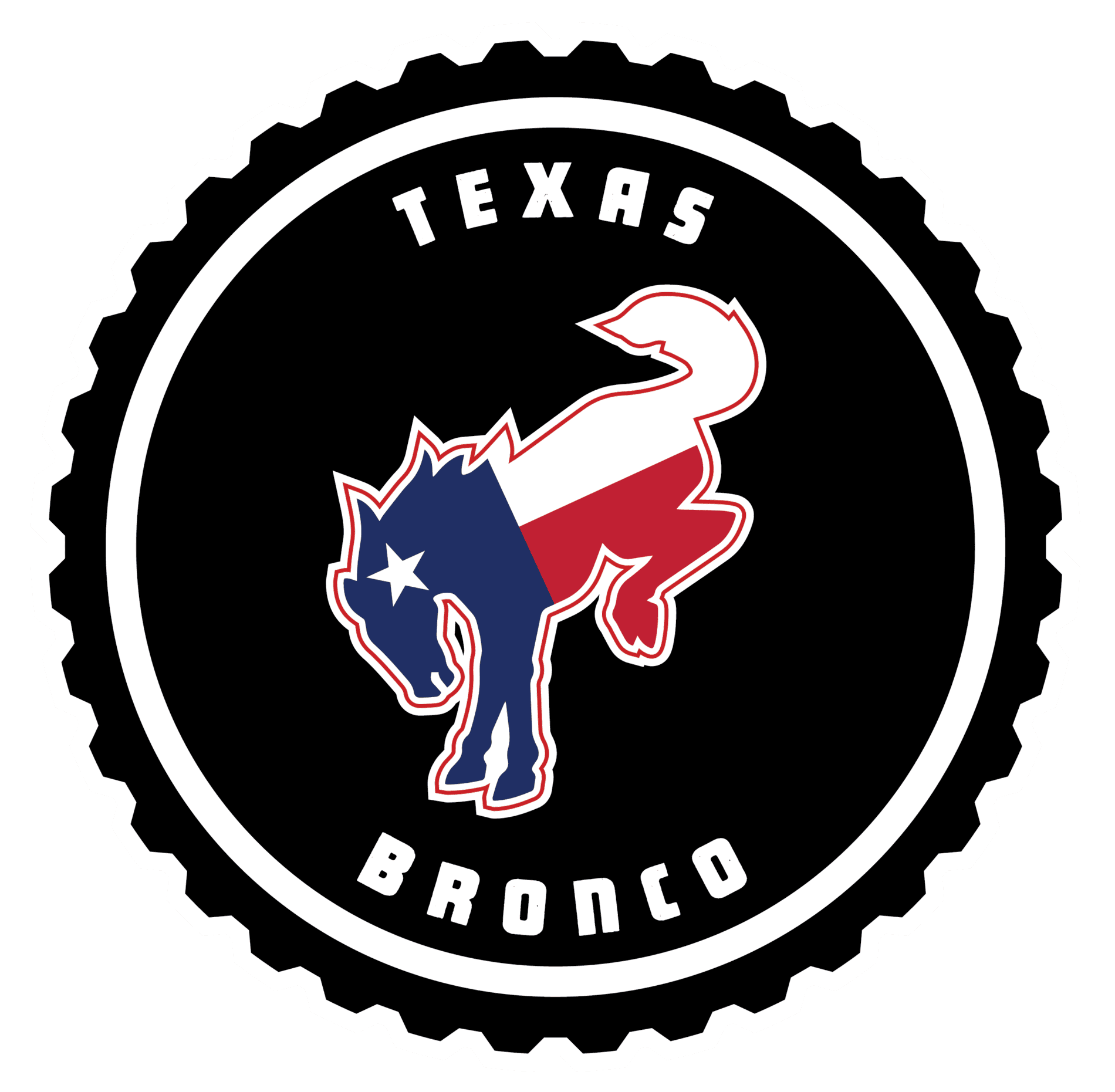 Ford Bronco Texas Bronco logo Texas-tirebadge