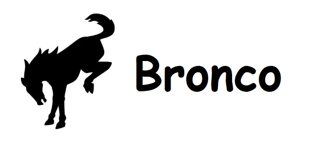 Ford Bronco Bronco Logo Font 1620357831528