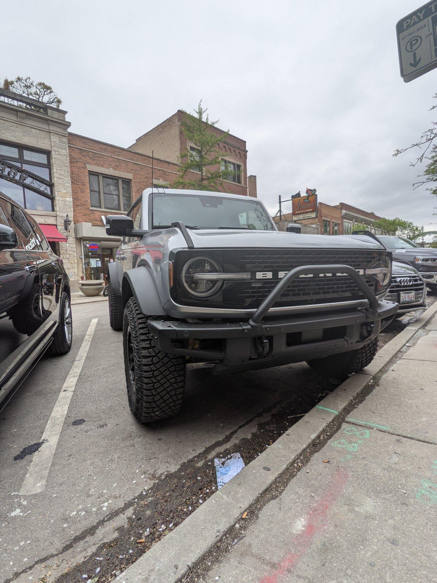 Ford Bronco 4-Door Wildtrak With Graphics Decals  Spotted in Chicago PXL_20210504_215620510
