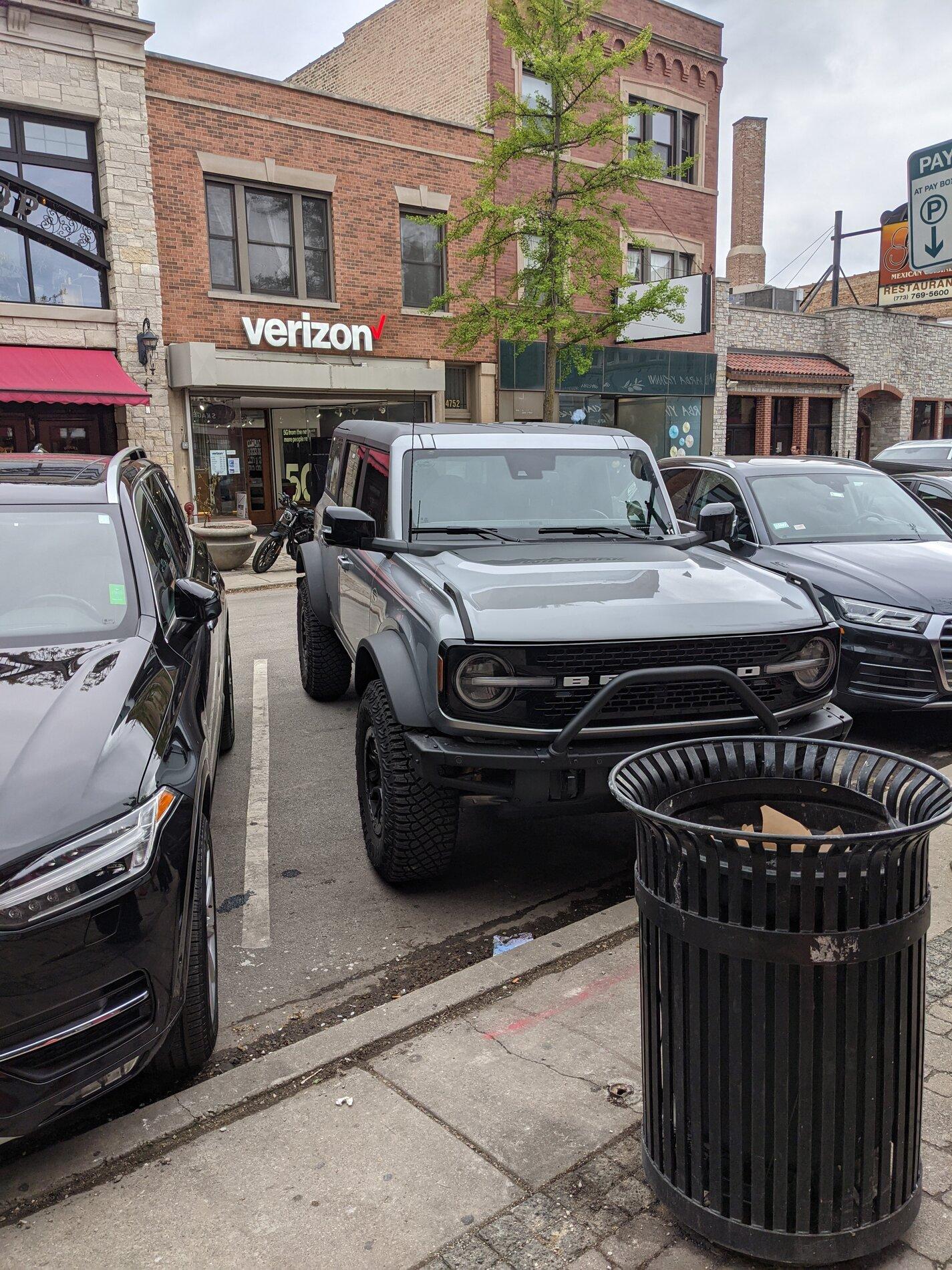 Ford Bronco 4-Door Wildtrak With Graphics Decals  Spotted in Chicago PXL_20210504_221034223