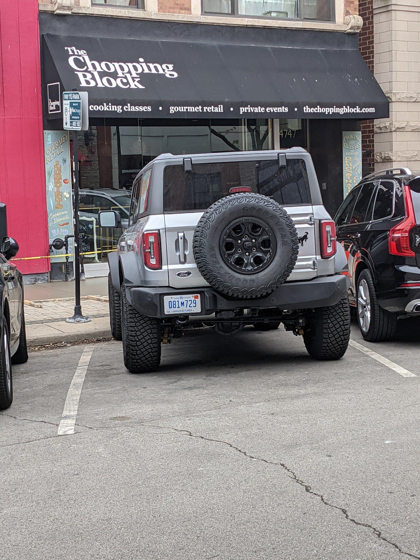 Ford Bronco 4-Door Wildtrak With Graphics Decals  Spotted in Chicago PXL_20210504_215546250