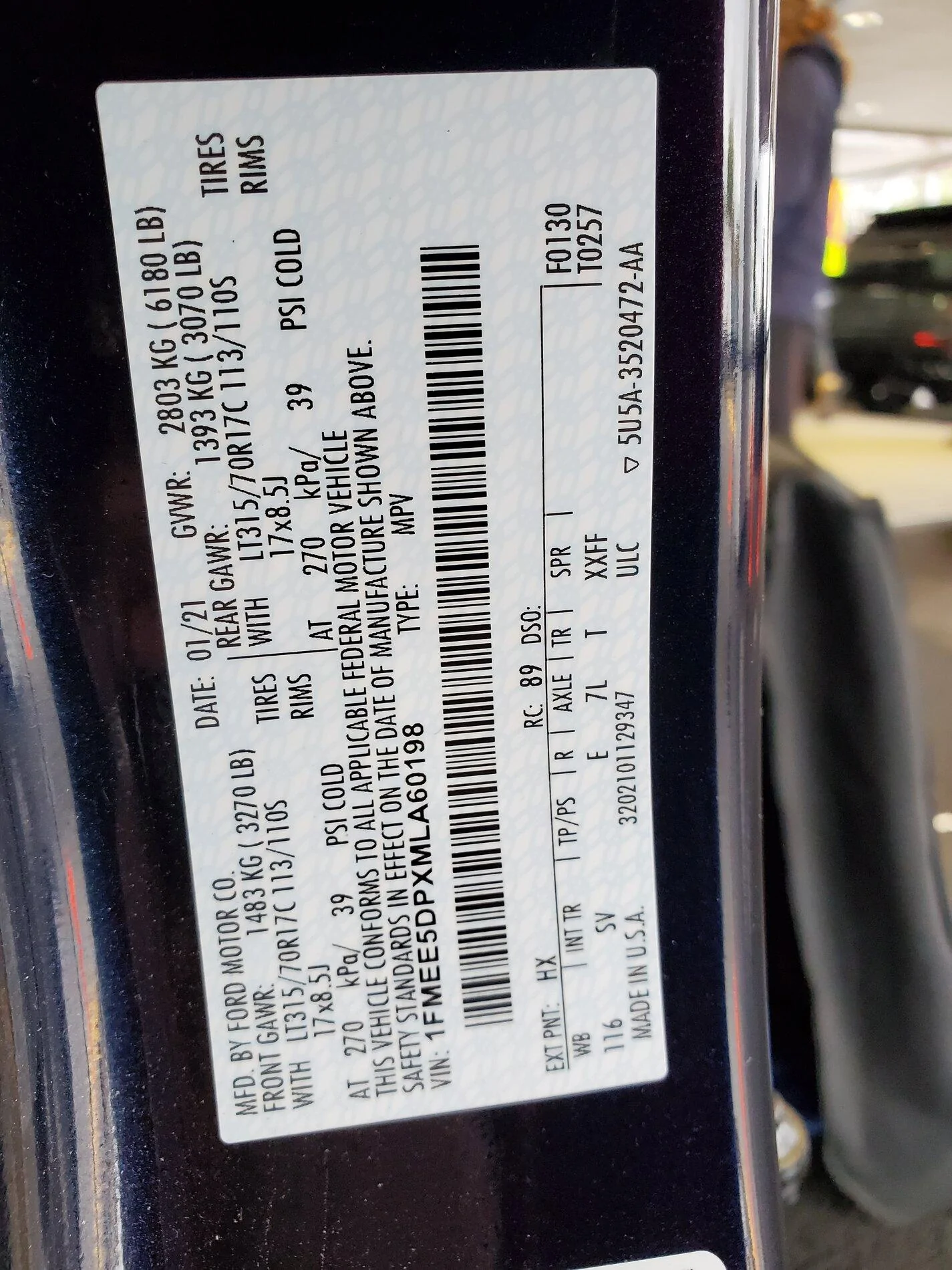 Ford Bronco 10R60 (not 10R80) 10-speed automatic transmission for 2021 Bronco [update: confirmed in Ford parts system] 20210409_155405