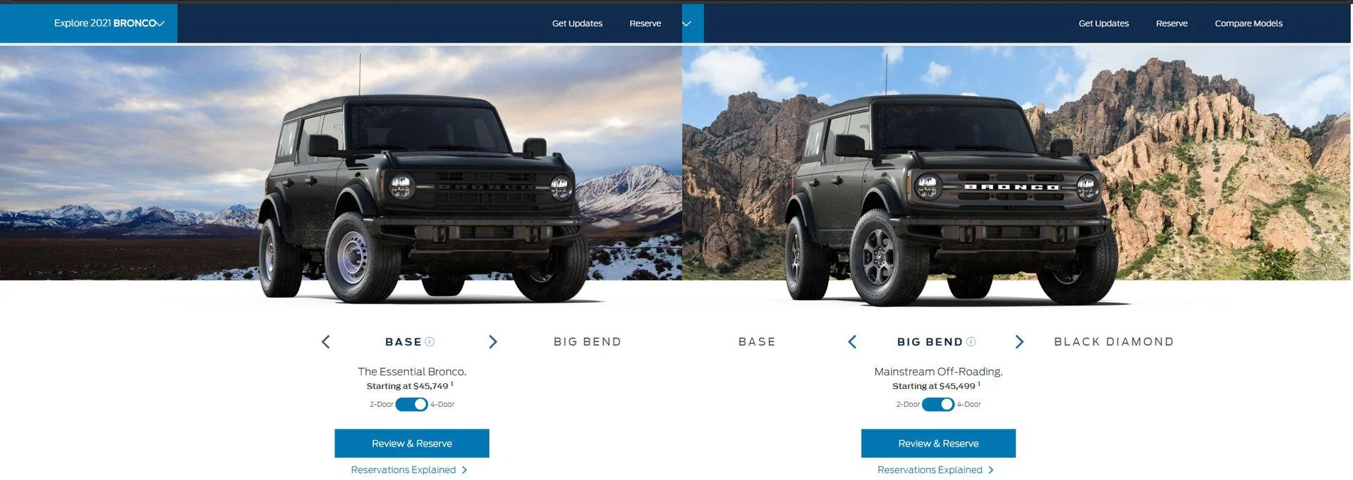 Ford Bronco Canadian Pricing Discrepancy Base vs Big Bend Untitled-1