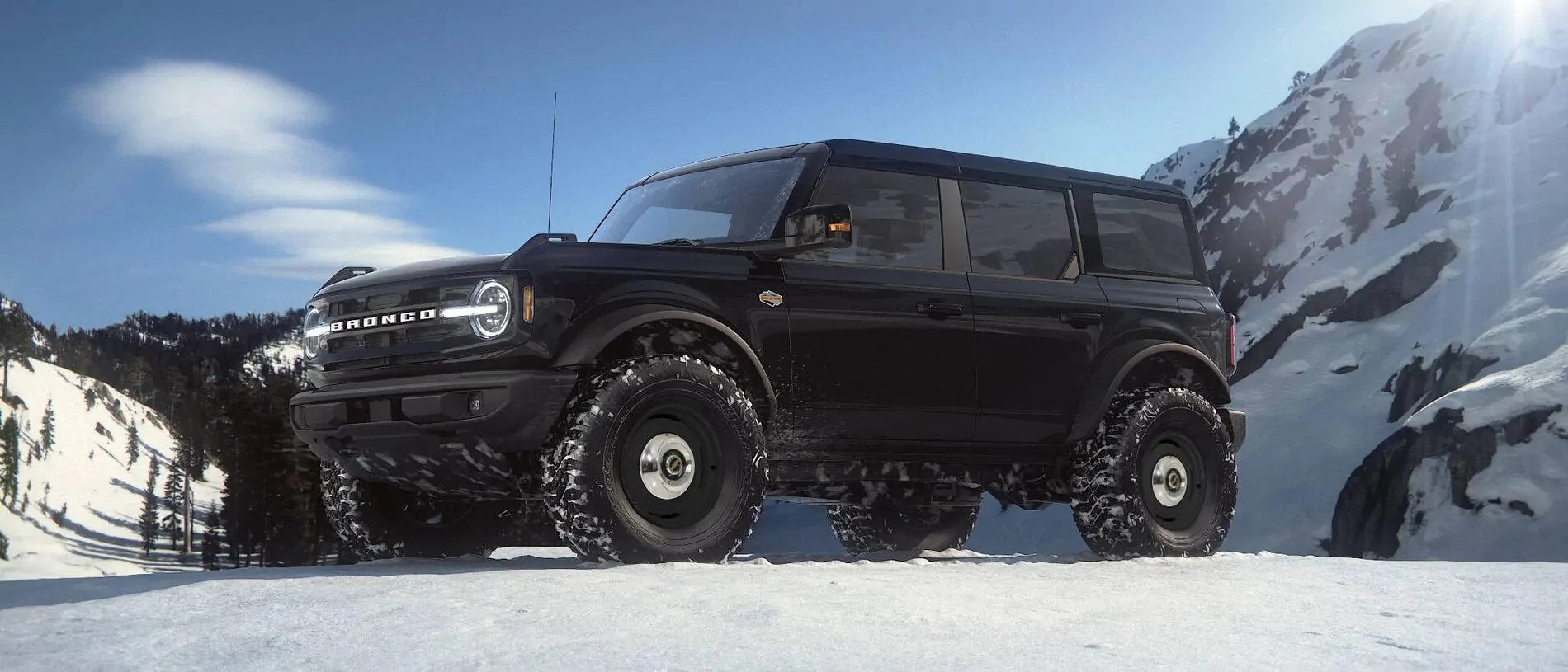 Ford Bronco Photoshop request - Dog-dish Hubcpas Shadow Black steelies