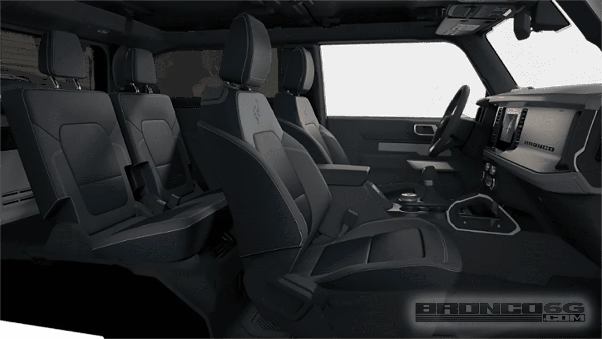 Ford Bronco Hacked Configurator Images of 2021 Bronco Exteriors / Interiors Color and Trims 2021 Bronco Interior