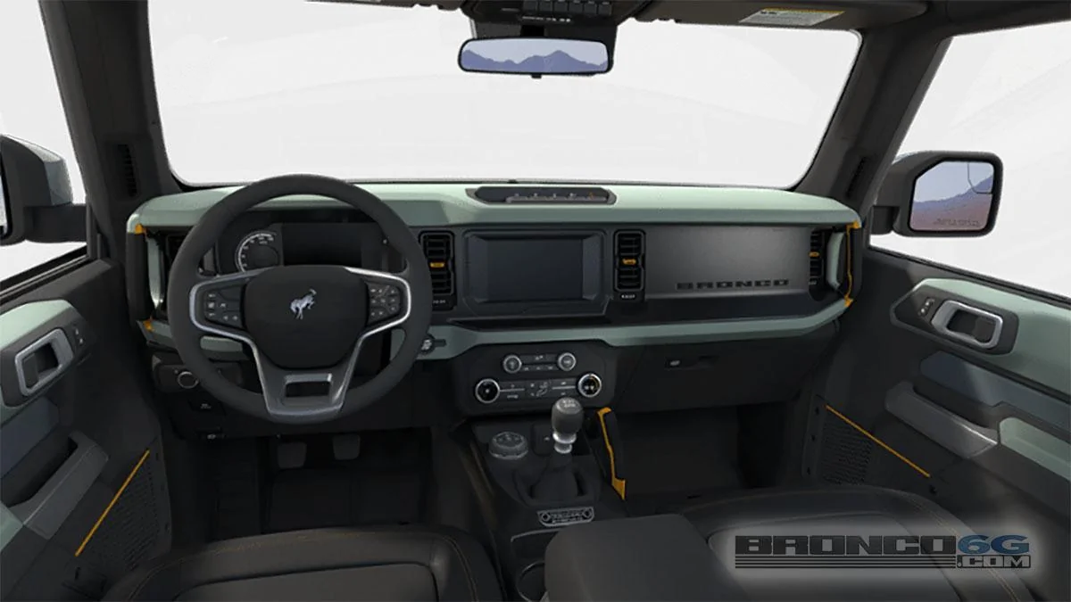Ford Bronco Hacked Configurator Images of 2021 Bronco Exteriors / Interiors Color and Trims 2021 Bronco Badlands interior