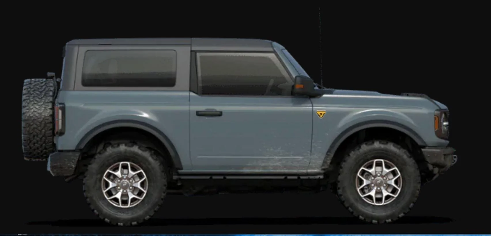 Ford Bronco Hacked Configurator Images of 2021 Bronco Exteriors / Interiors Color and Trims Bronco side vi
