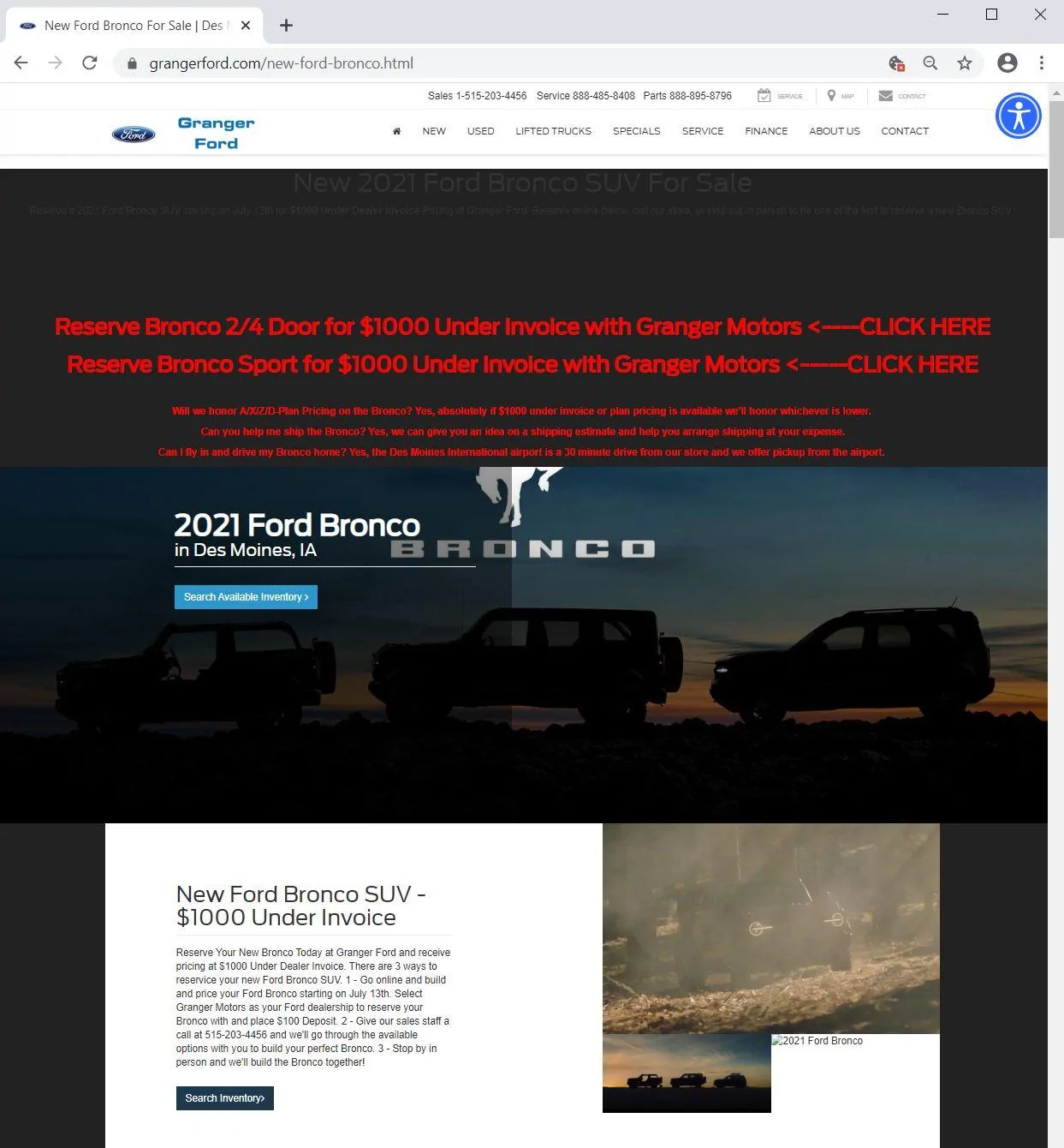Ford Bronco 2021 BRONCO PRICE LIST – MSRP & Dealer Invoice Pricing Captur