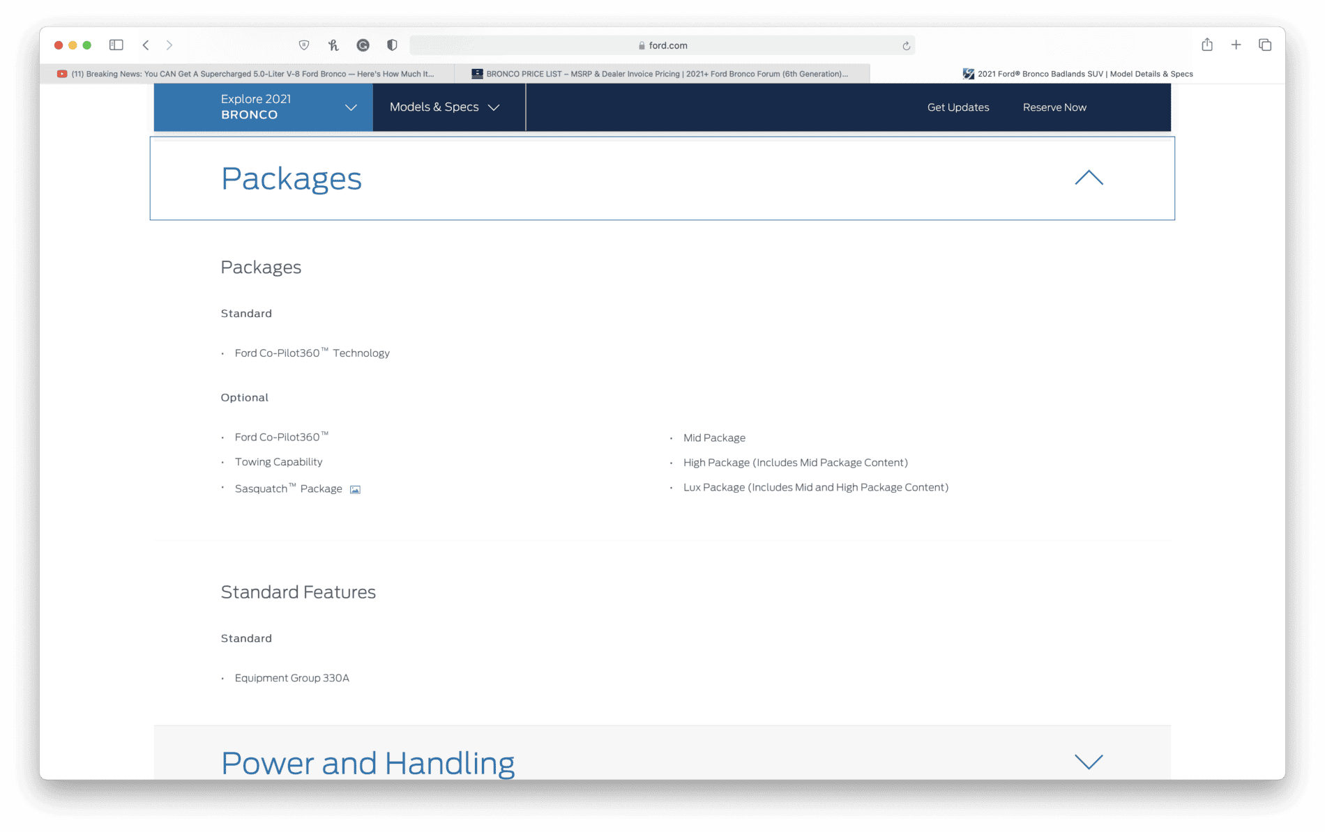 Ford Bronco 2021 BRONCO PRICE LIST – MSRP & Dealer Invoice Pricing Screen Shot 2020-07-17 at 2.19.37 PM