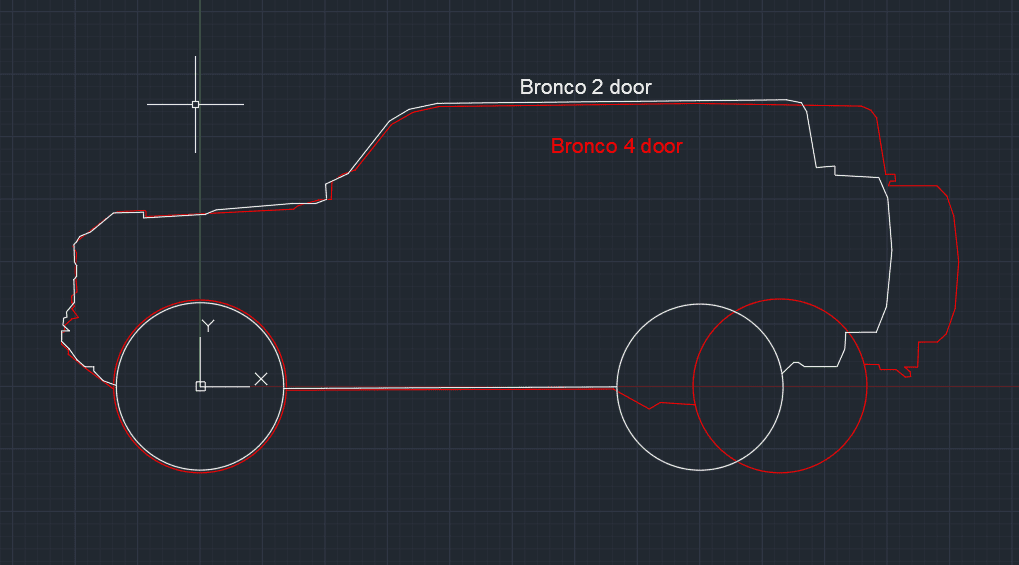Ford Bronco Bronco vs. Wrangler Overlay Picture bronco-vs-bronco-overlay-to