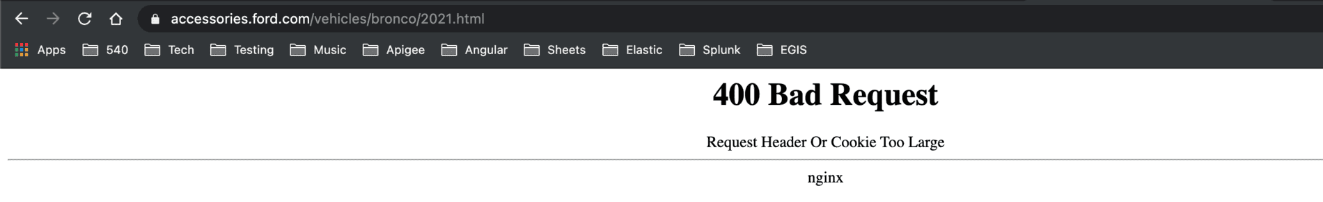 Ford Bronco Accessories website not working properly Screen Shot 2021-05-11 at 9.41.06 AM