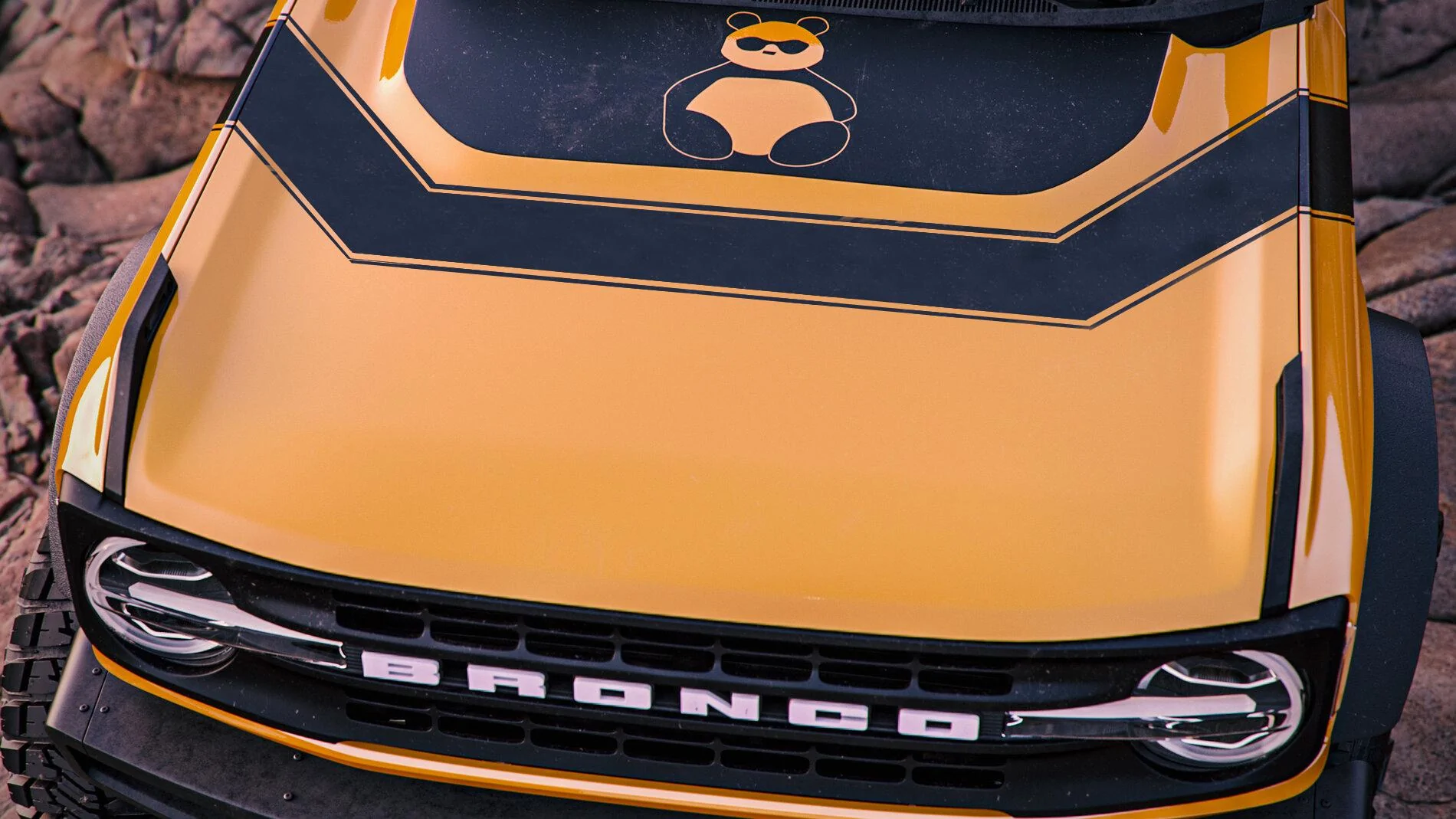 Ford Bronco Panda  Motorworks Bronco Render Bronco_V16_HoodStri