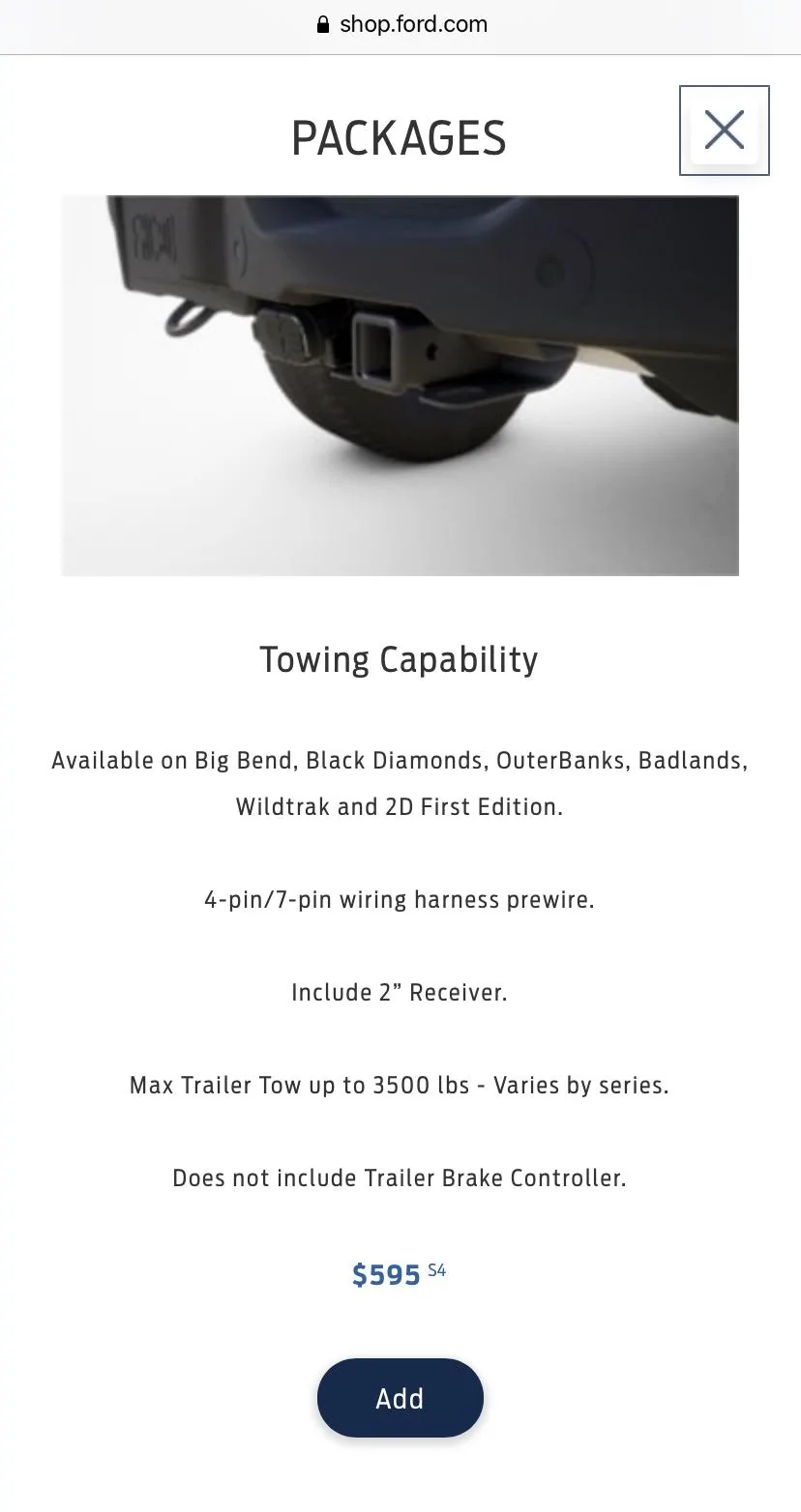Ford Bronco Retroactively install tow package wiring? C537C169-894C-4535-8FC5-3B109DB33E64