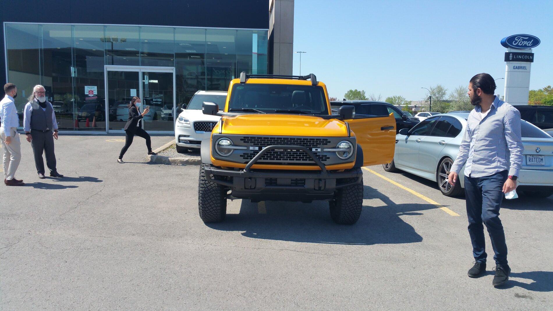Ford Bronco Cyber Orange 2 Door Bronco Badlands Sasquatch Looking Proper + Video 20210517_110406
