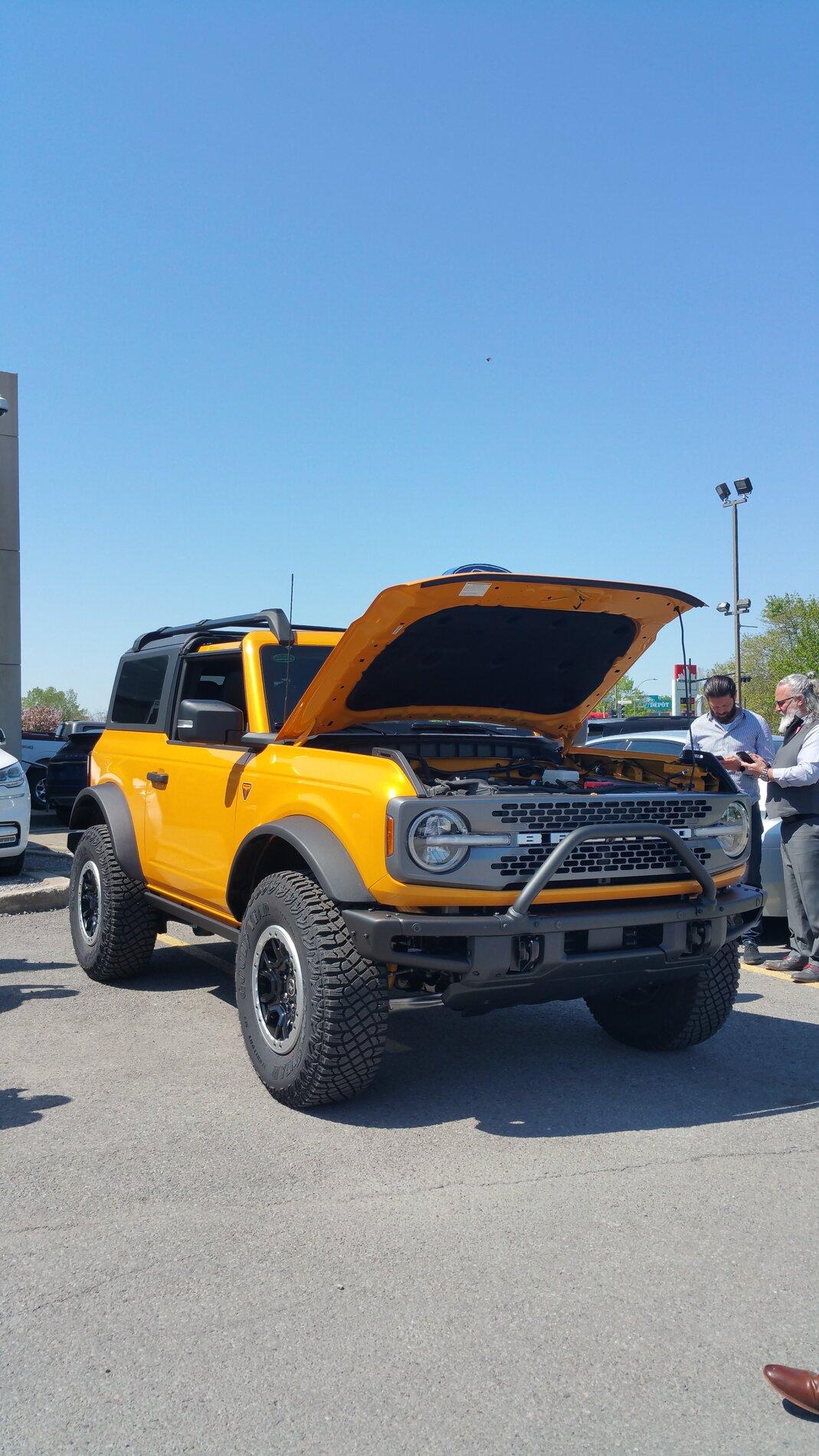 Ford Bronco Cyber Orange 2 Door Bronco Badlands Sasquatch Looking Proper + Video 20210517_110902