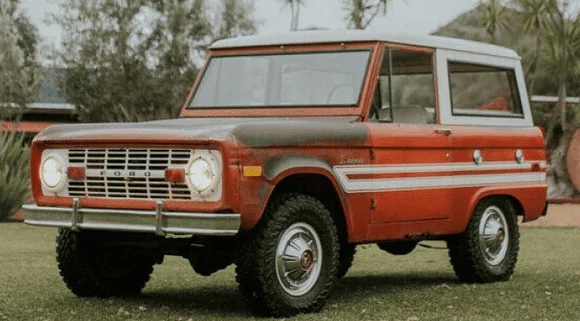 Ford Bronco Warning on Race Red color 1621369237422