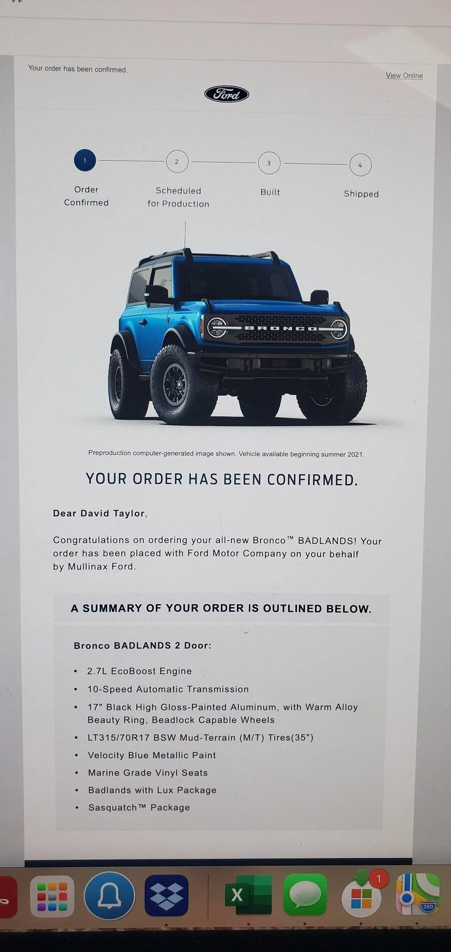Ford Bronco Code 99 20210521_161658