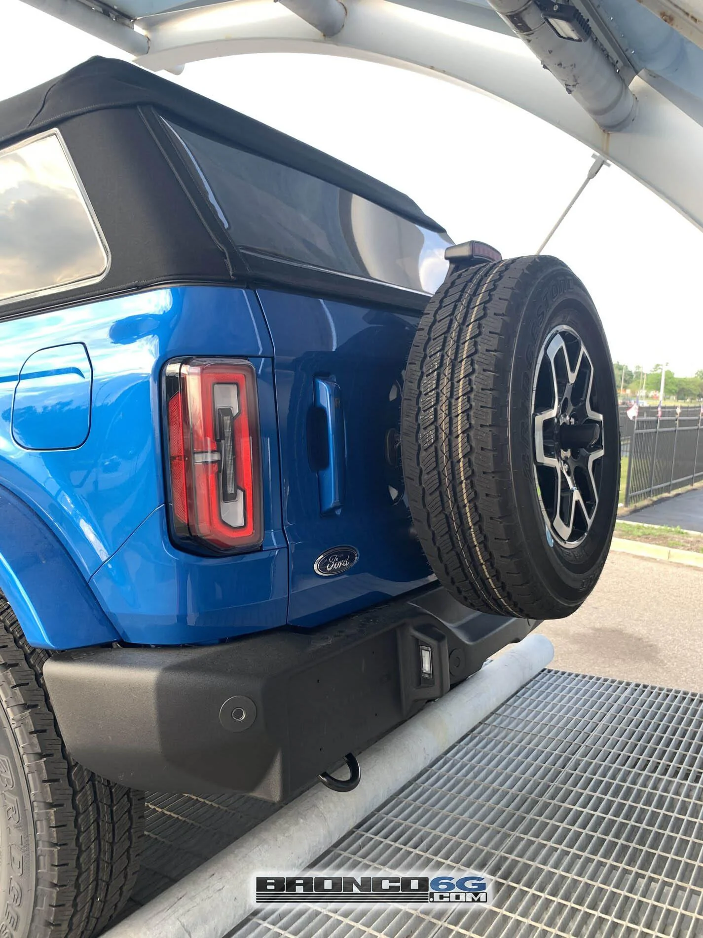 Ford Bronco Velocity Blue 4-Door Fastback at MAP Showing First Window Sticker Without "Not For Sale" Label 2021 Bronco Velocity Blue Outer Banks at MAP Retail Window Sticker 1