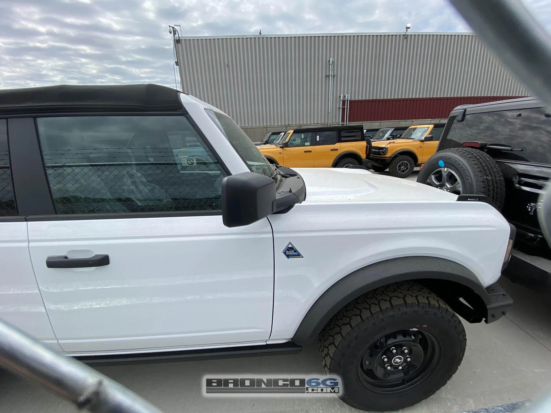 Ford Bronco Pics of 2021 Broncos in MAP holding yard area. Any requests for pictures? 2021-broncos-holding-area-map-plant-factory-20-jpg