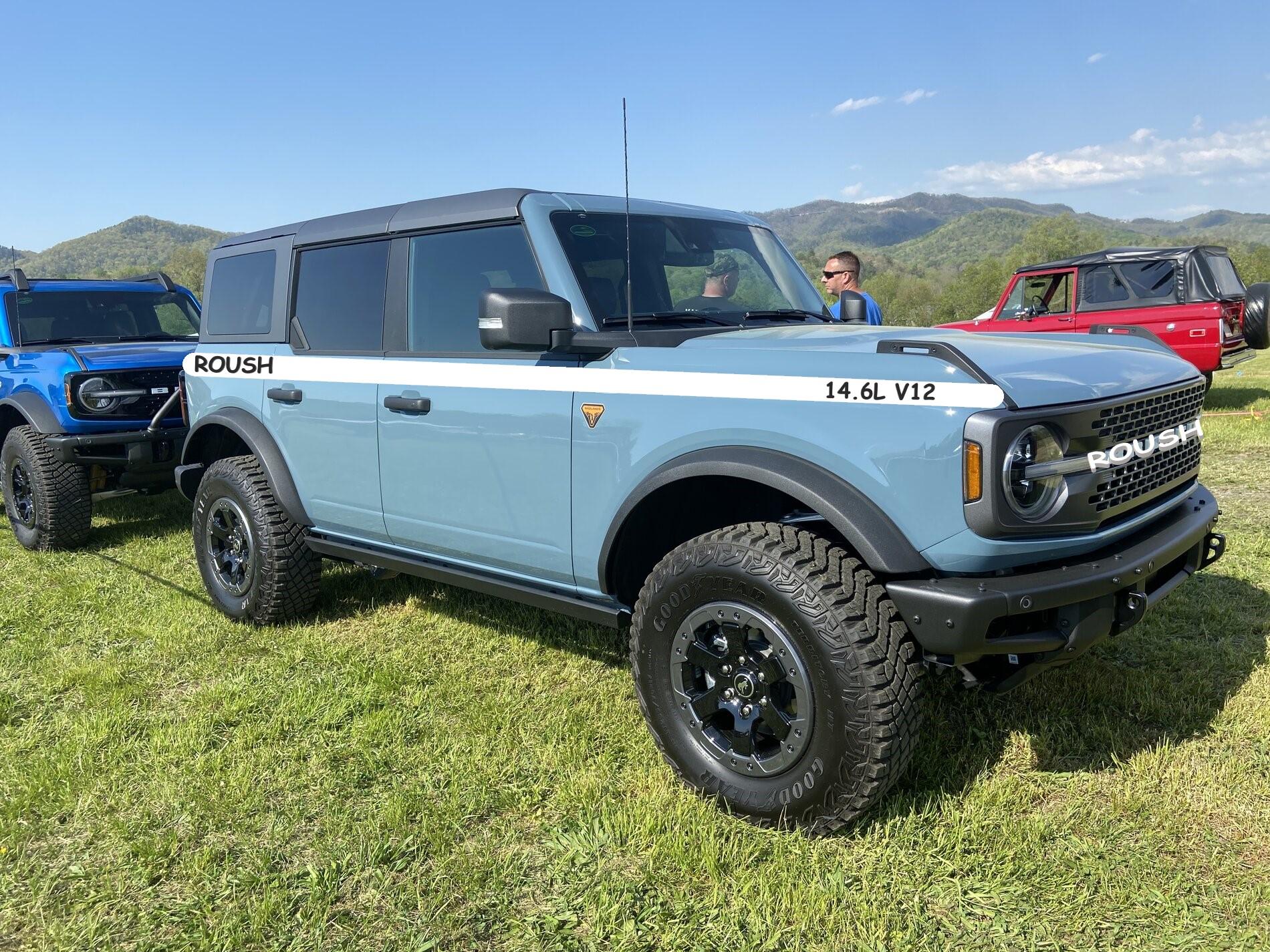 Ford Bronco Roush Bronco spotted check-out-the-impressively-large-herd-of-2021-broncos-at-super-celebration-east_14