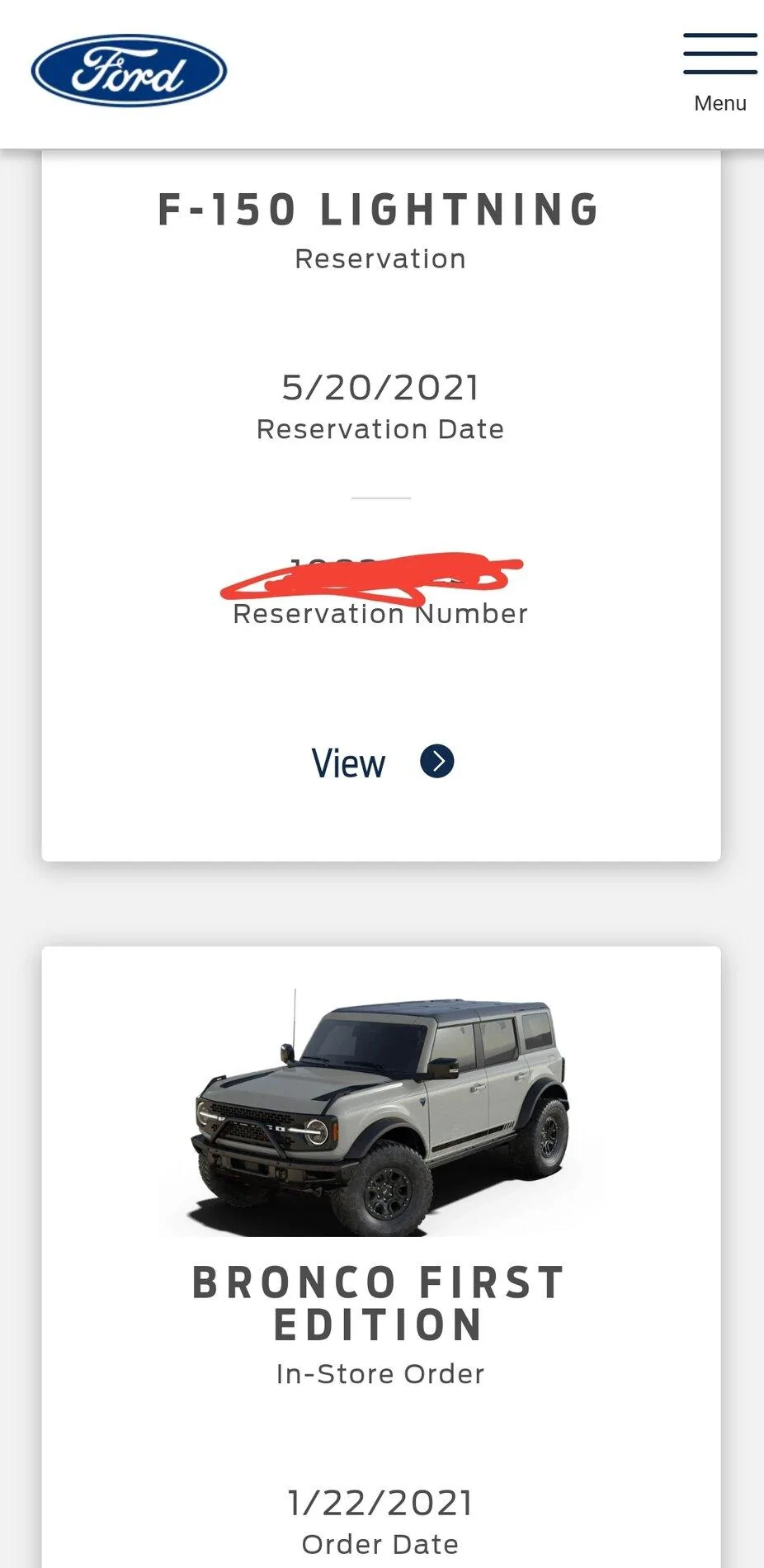 Ford Bronco My reservation disappeared from Ford.com! Screenshot_20210525-143036_Chrom