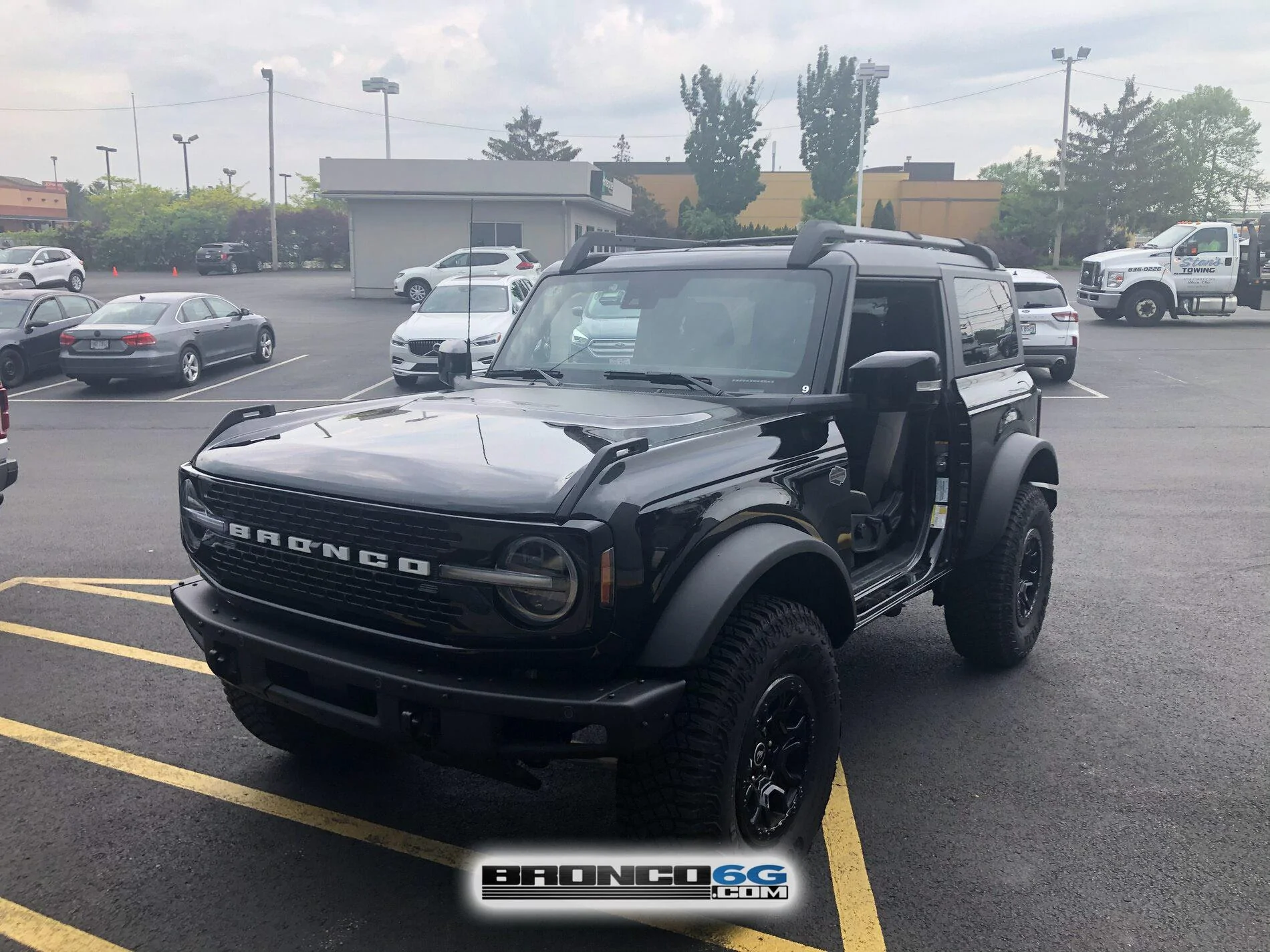 Ford Bronco Today at Montrose Ford (OH): 2-Door Wildtrak with doors off black bronco 2-door wildtrak MIC top doors off removed 14