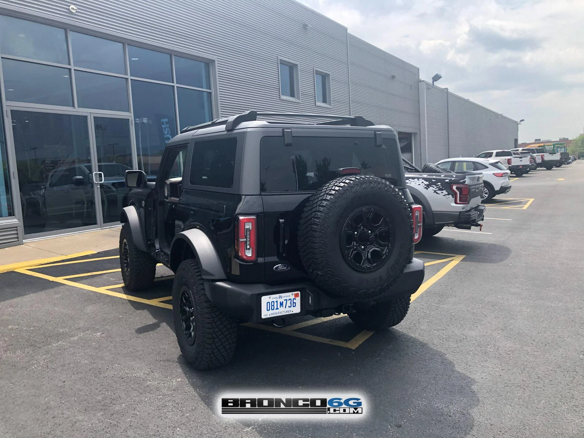 Ford Bronco Today at Montrose Ford (OH): 2-Door Wildtrak with doors off black bronco 2-door wildtrak MIC top doors off removed 6