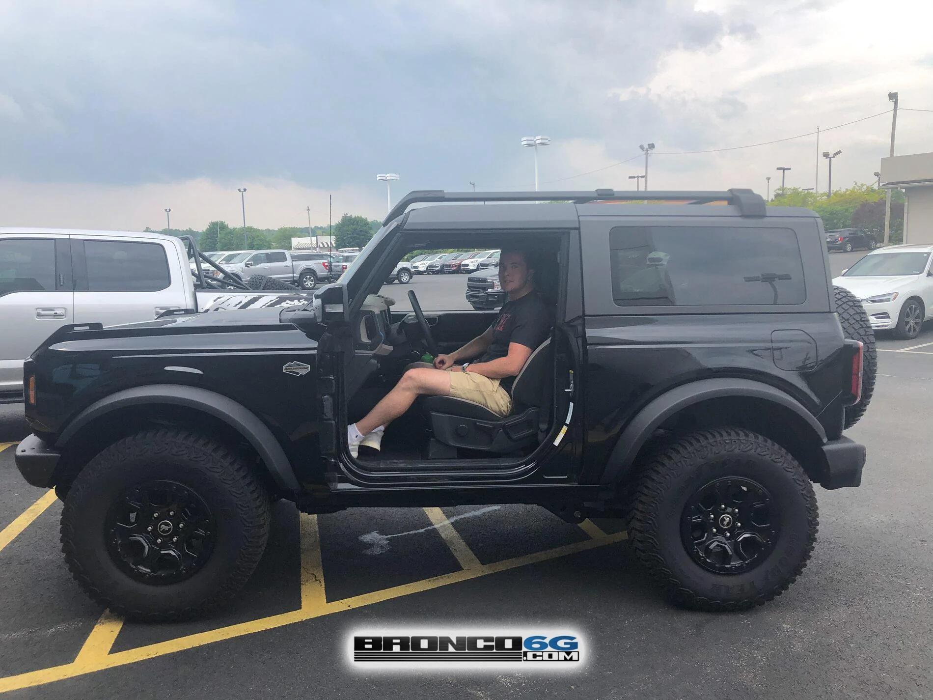 Ford Bronco Today at Montrose Ford (OH): 2-Door Wildtrak with doors off black bronco 2-door wildtrak MIC top doors off removed 11