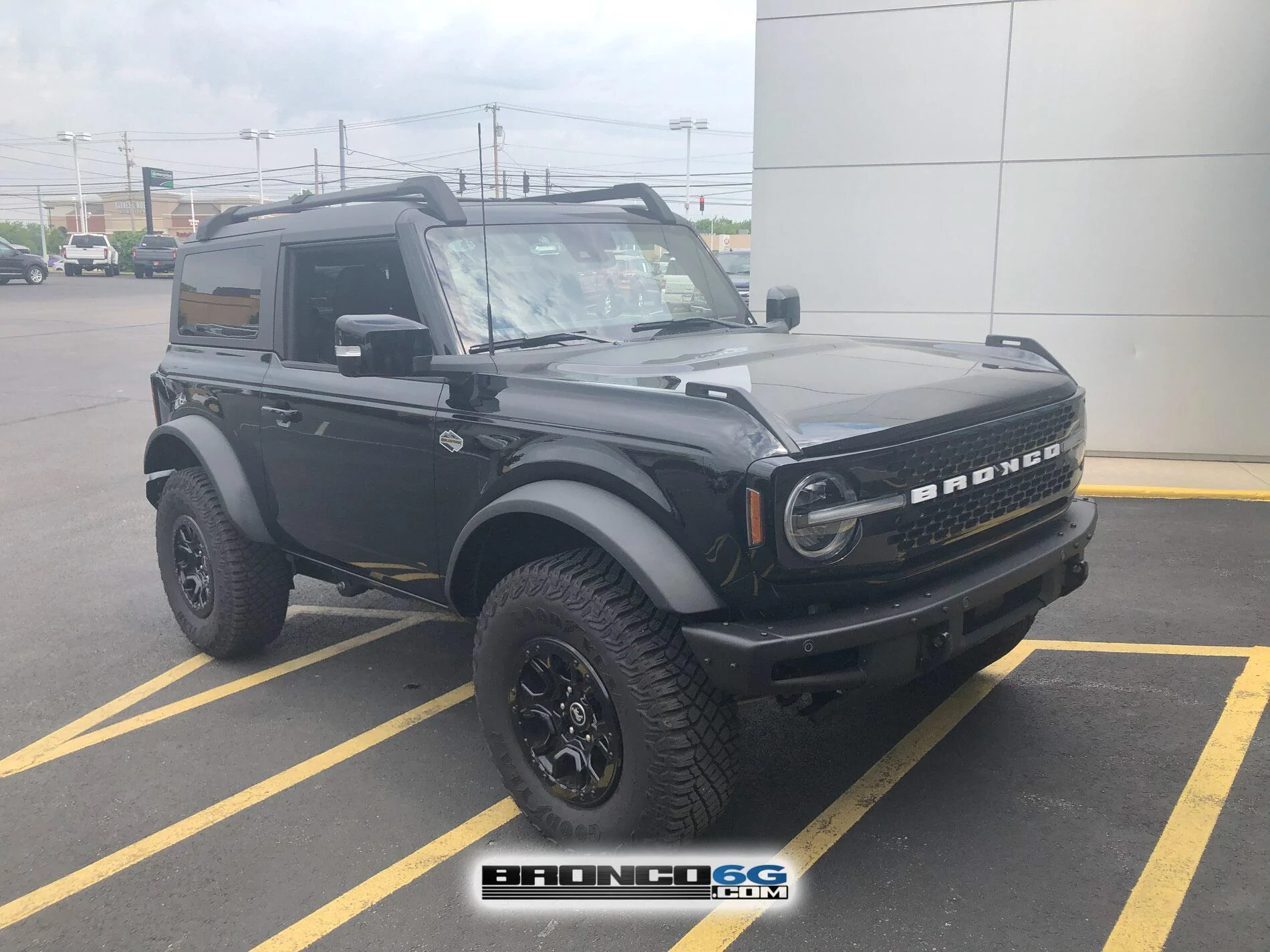 Ford Bronco Today at Montrose Ford (OH): 2-Door Wildtrak with doors off black bronco 2-door wildtrak MIC top doors off removed 13