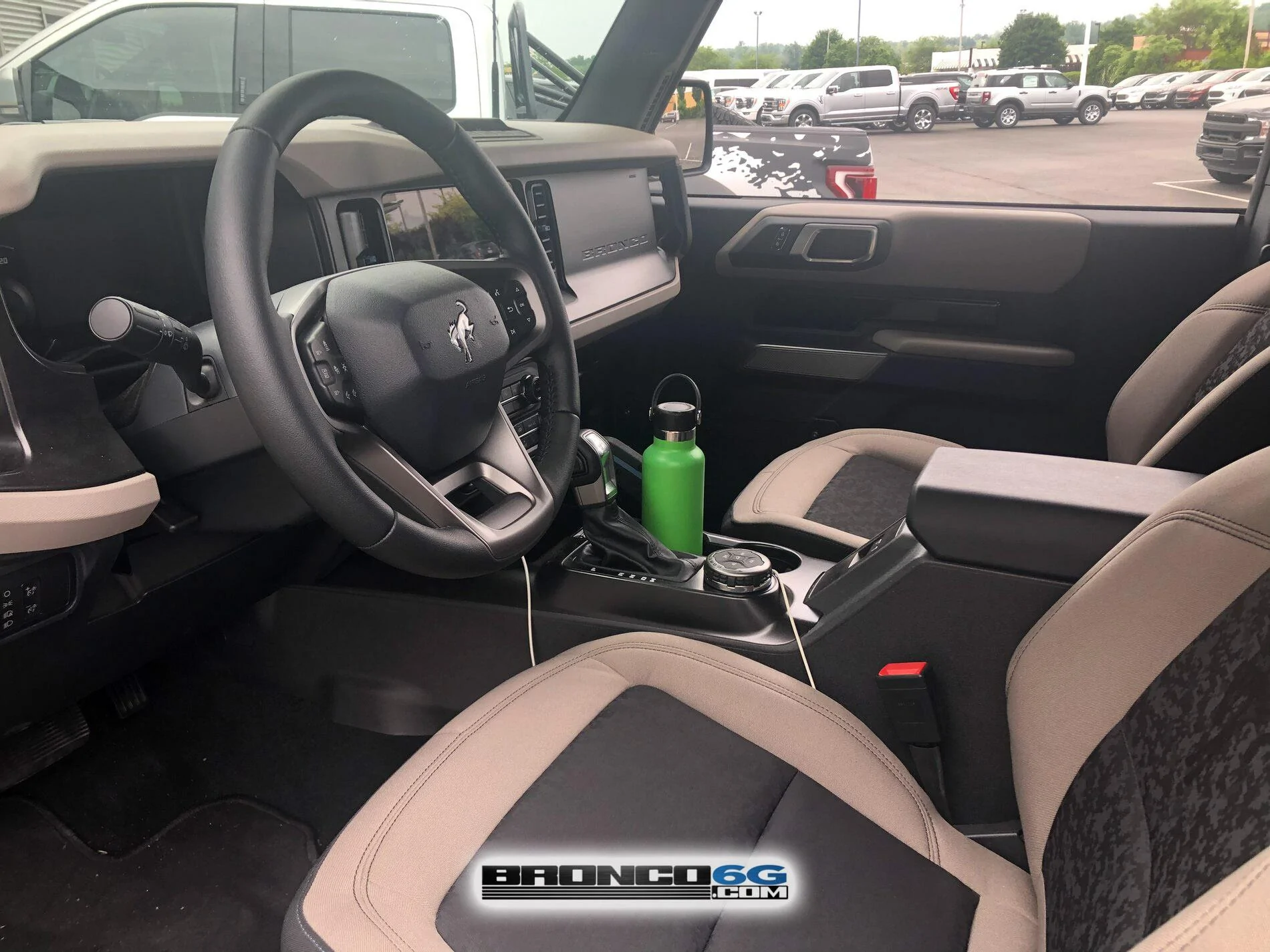 Ford Bronco Today at Montrose Ford (OH): 2-Door Wildtrak with doors off Sandstone interior black bronco 2-door wildtrak MIC top doors off removed 1