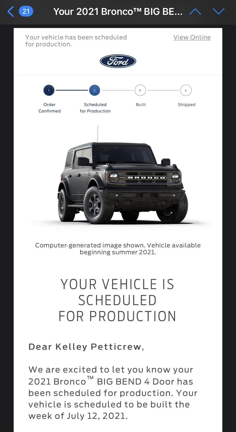 Ford Bronco May 27 Email Group! B809A687-BE96-4911-8B44-831FCFE4F3F9