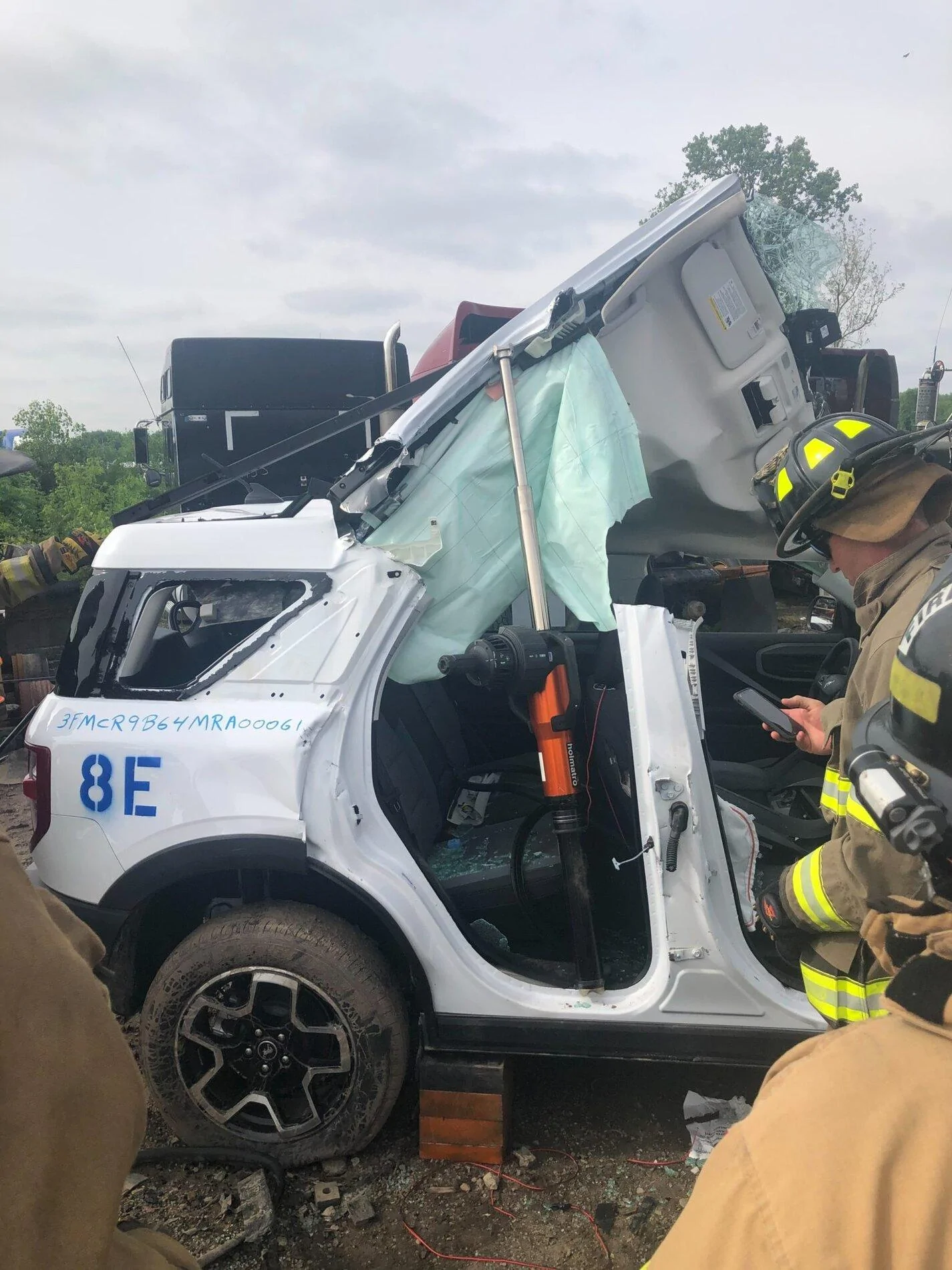 Ford Bronco Boron Steel Performance in Bronco Sport Under Jaws of Life 1622463445401
