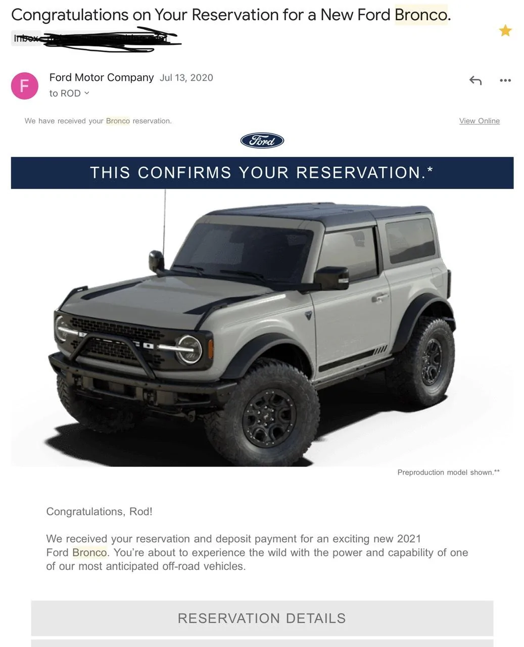 Ford Bronco Reservation Day 1 Definition 9141A10A-BCDC-4732-887B-1B067BE4EB1E