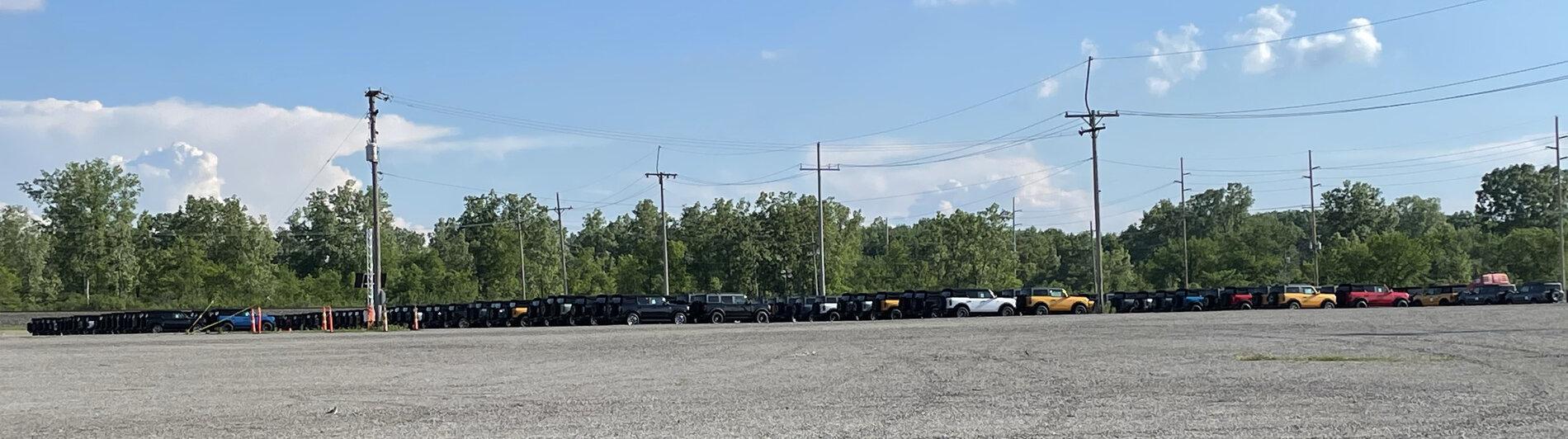 Ford Bronco SPOTTED: Thousands of Broncos! My trip to the Bronco holding pens (MAP & Canton) CC1E0200-CA7B-47B7-AC1F-318F040850F7
