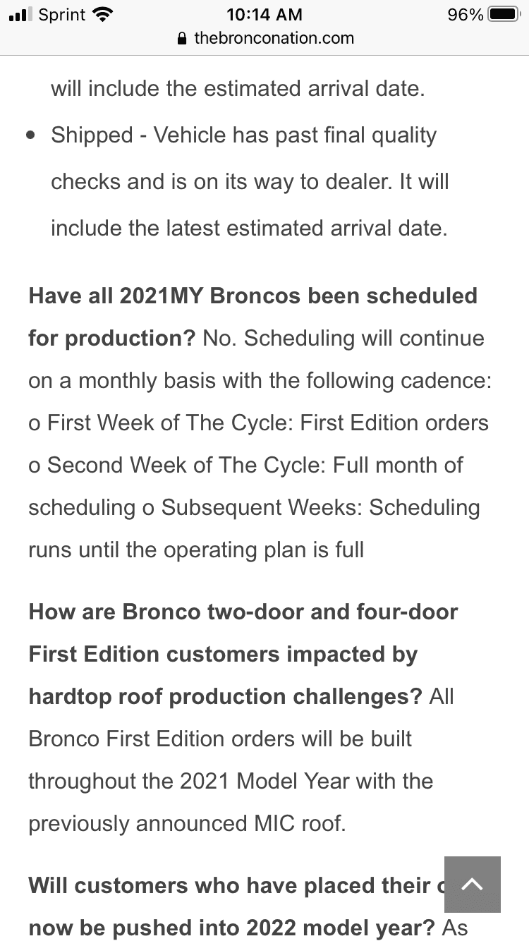Ford Bronco My order is in limbo 5407F4EA-CDAA-4545-869F-9572B62A4A64