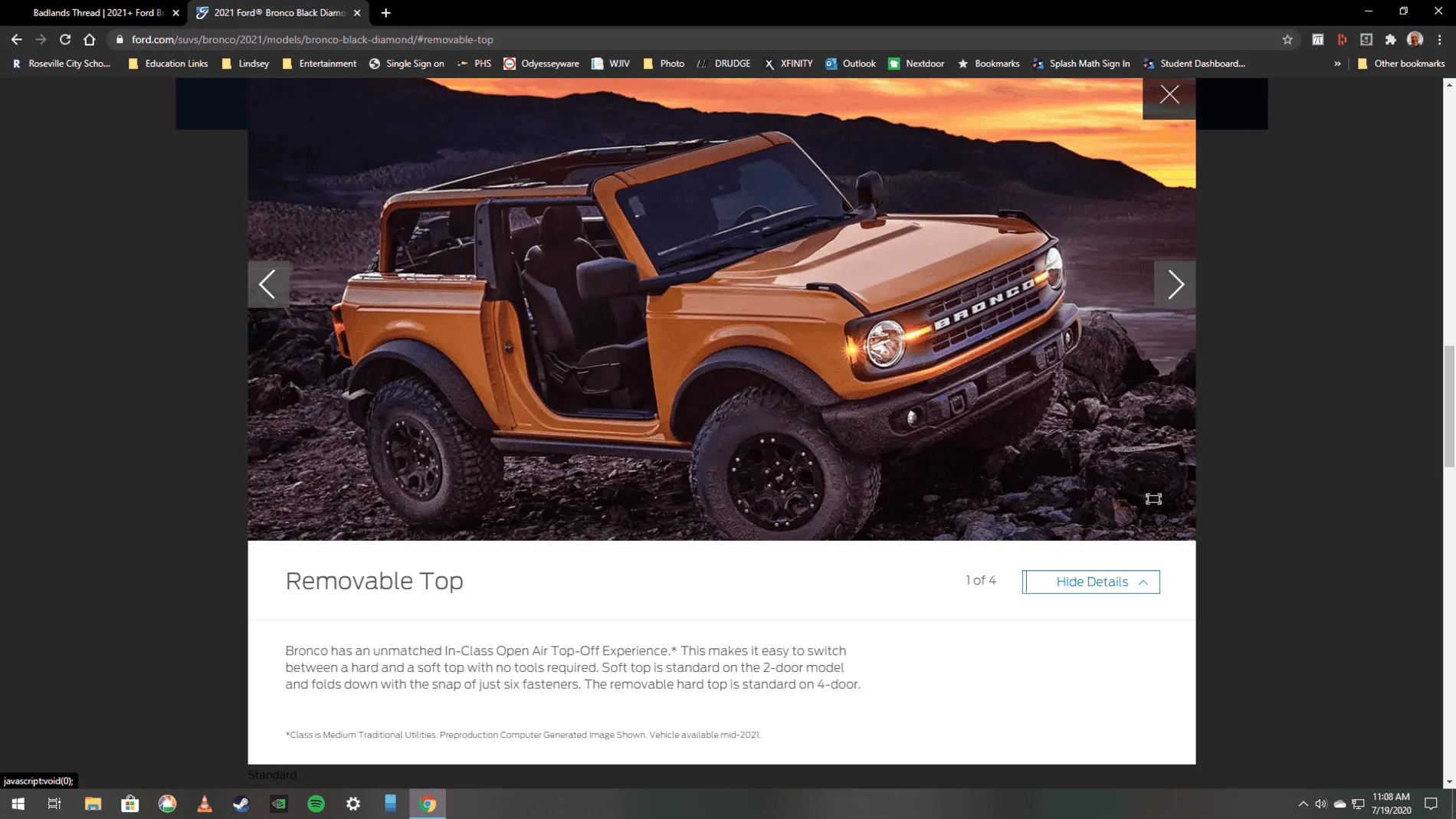 Ford Bronco Misprint or fixing what was broken? 1595182255492