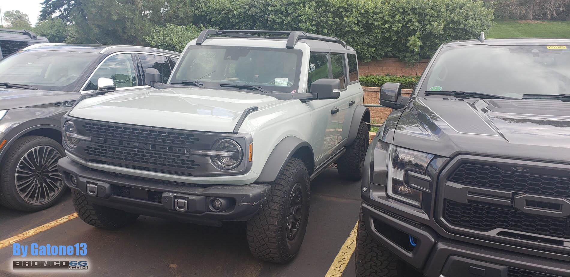 Ford Bronco Video: 3 Broncos at Different Heights and Roof Rack on 2 Door [Updated WIth More Photos Including Cactus Gray] 2021-bronco-cactus-gray-