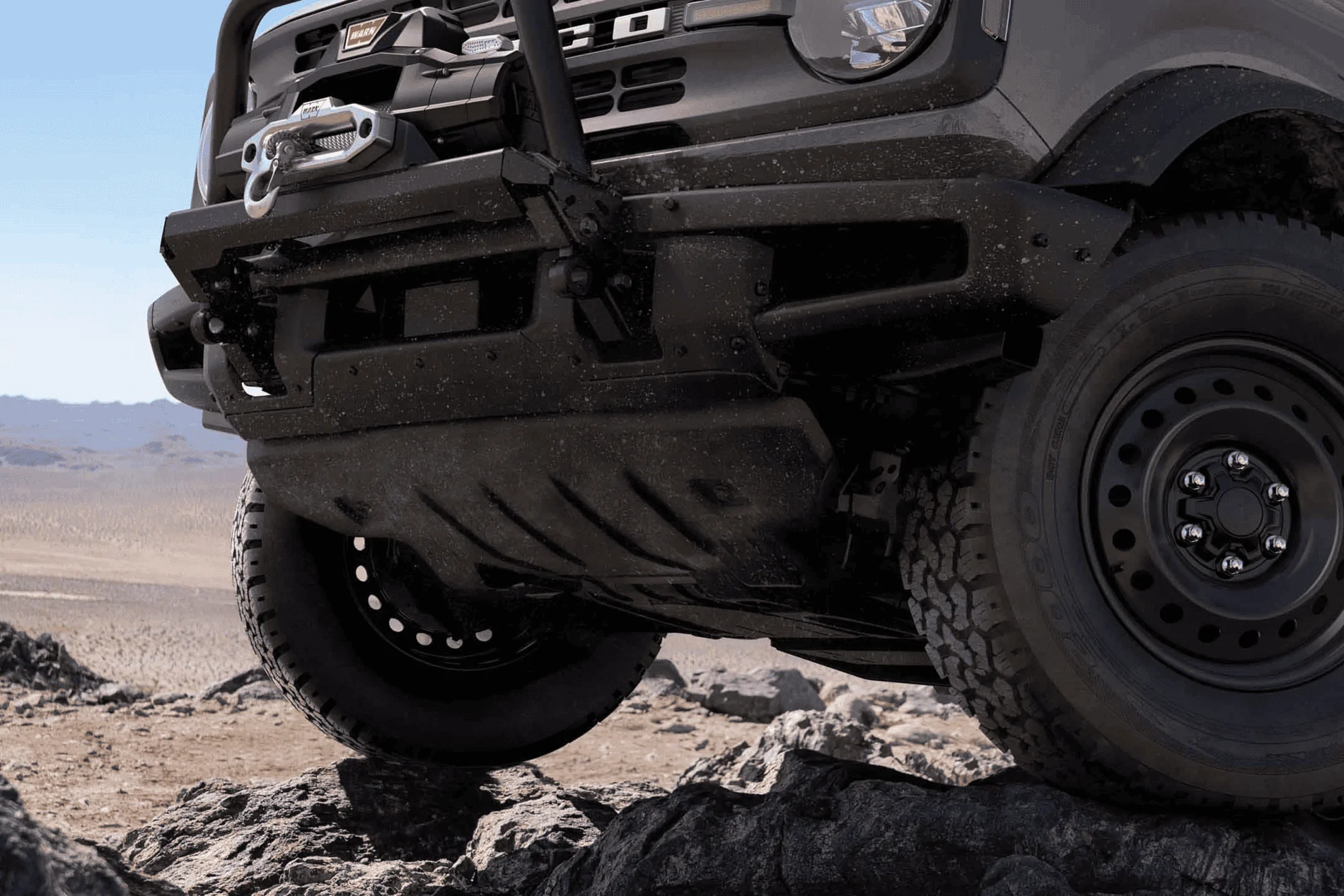Ford Bronco Factory winch - front sensor line-of-sight blockage solution? 1595260199909