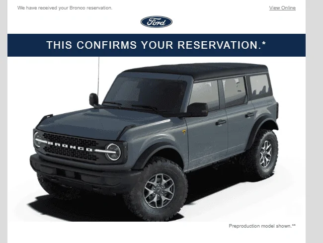 Ford Bronco Bronco Reservations Tracking List & Stats [Enter Yours!] 1595265675599