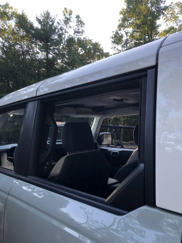 Ford Bronco Rare Hands On Review of 2021 Bronco From Reveal Event w/ Cactus Gray White Top Pics! 2021 Bronco cactus gray real life 2