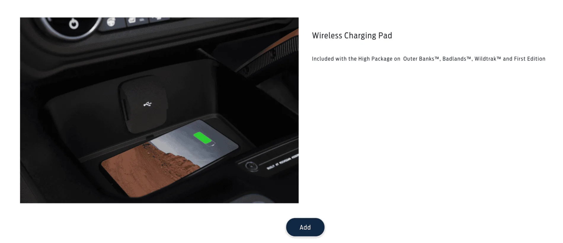 Ford Bronco Retrofit Wireless Cellphone Charging Pad? Screen Shot 2020-10-26 at 2.50.54 PM